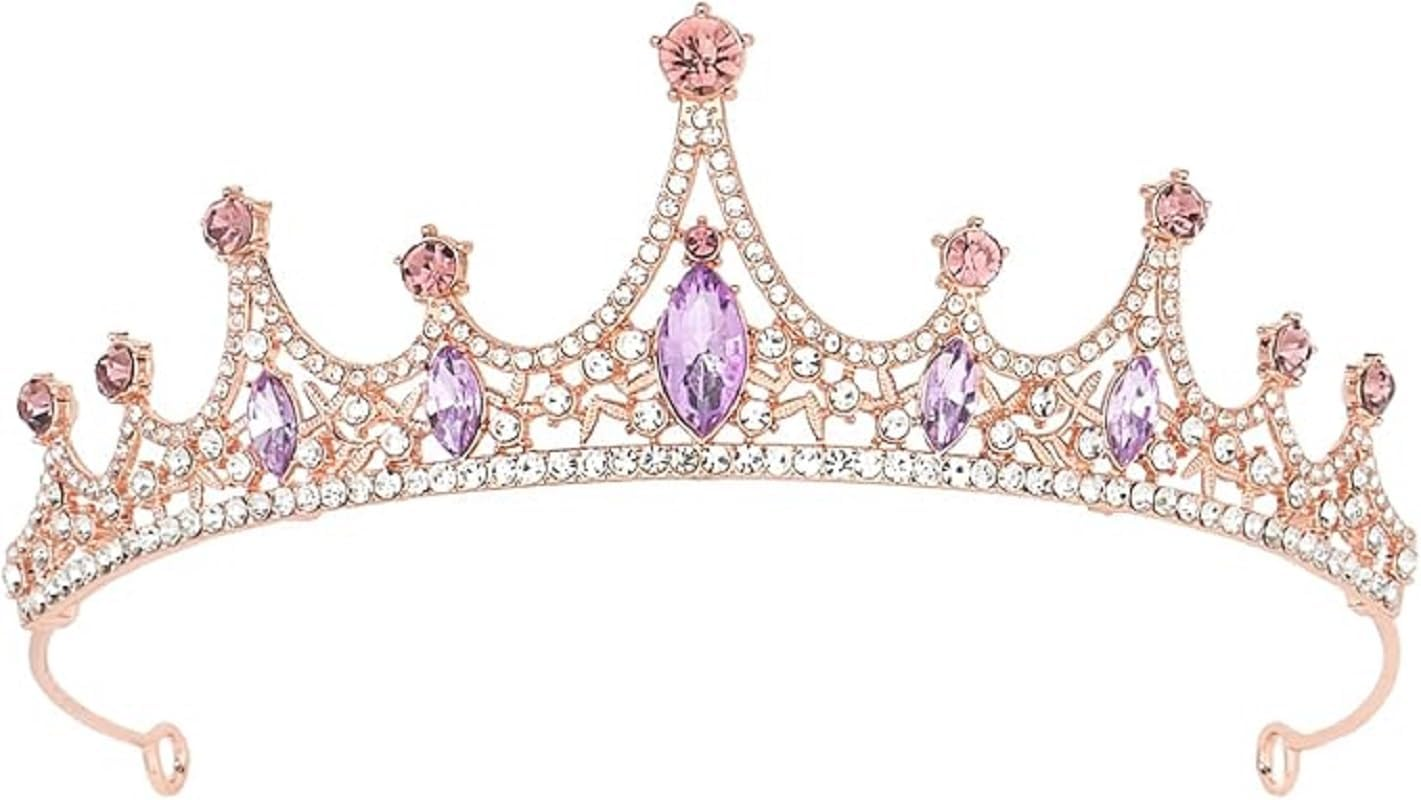 Diamond Crown Headbands Bridal Wedding Headwear Rhinestones Crown for Women Diamond Crown Birthday Hair Accessories image number 1