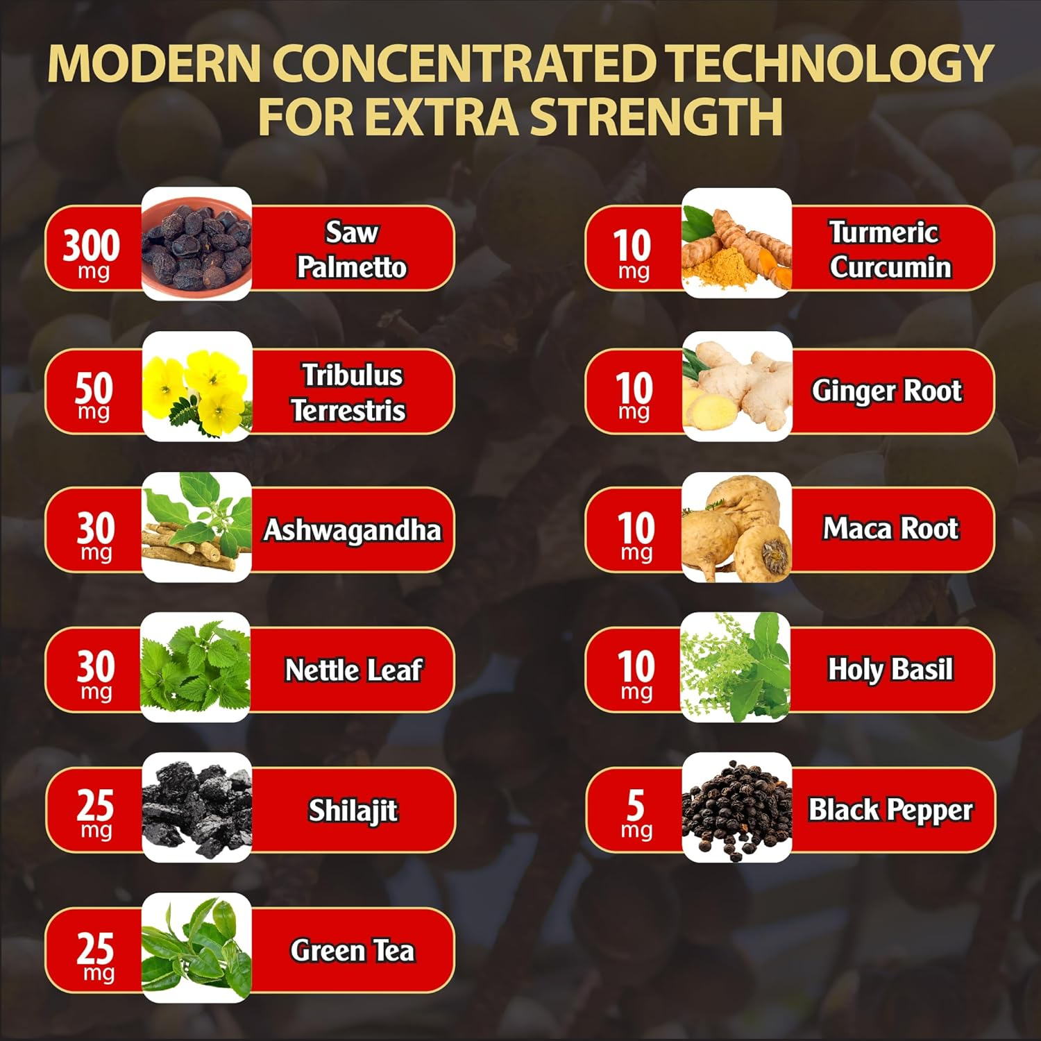 2 Packs 60 Counts 4 Months - Saw Palmetto Capsules 5300 Mg - 11In1 with Ashwagandha, Turmeric, Tribulus, Maca, Green Tea, Holy Basil & More - Extract for Prostate, Skin & Immune Support image number 4