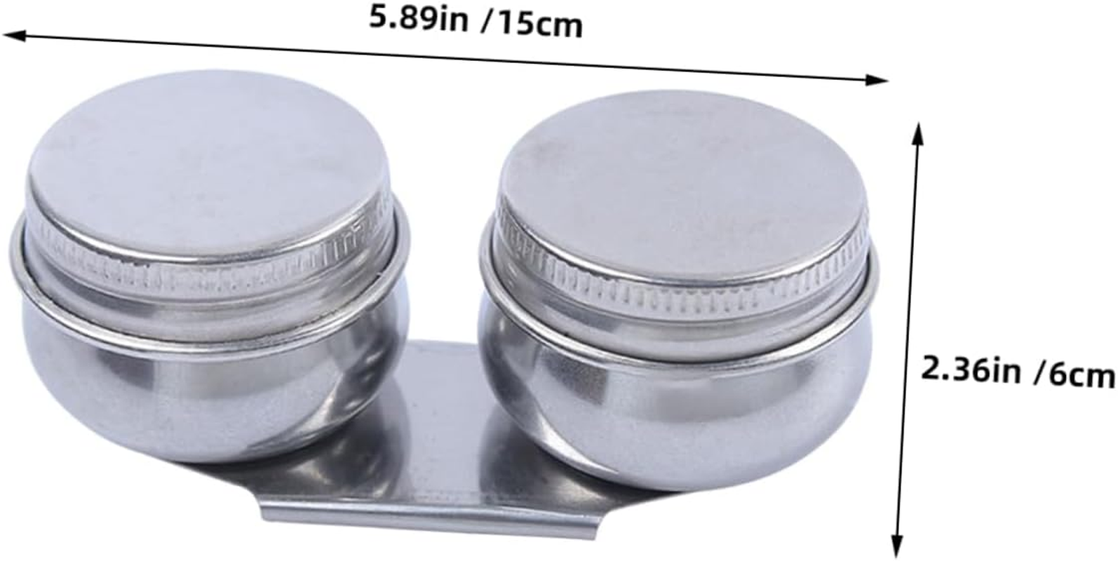 Oil Painting Double Oil Pot Stainless Steel Cups Lid for Artists Students Paint Brush Cleaner Rinse Cup image number 5