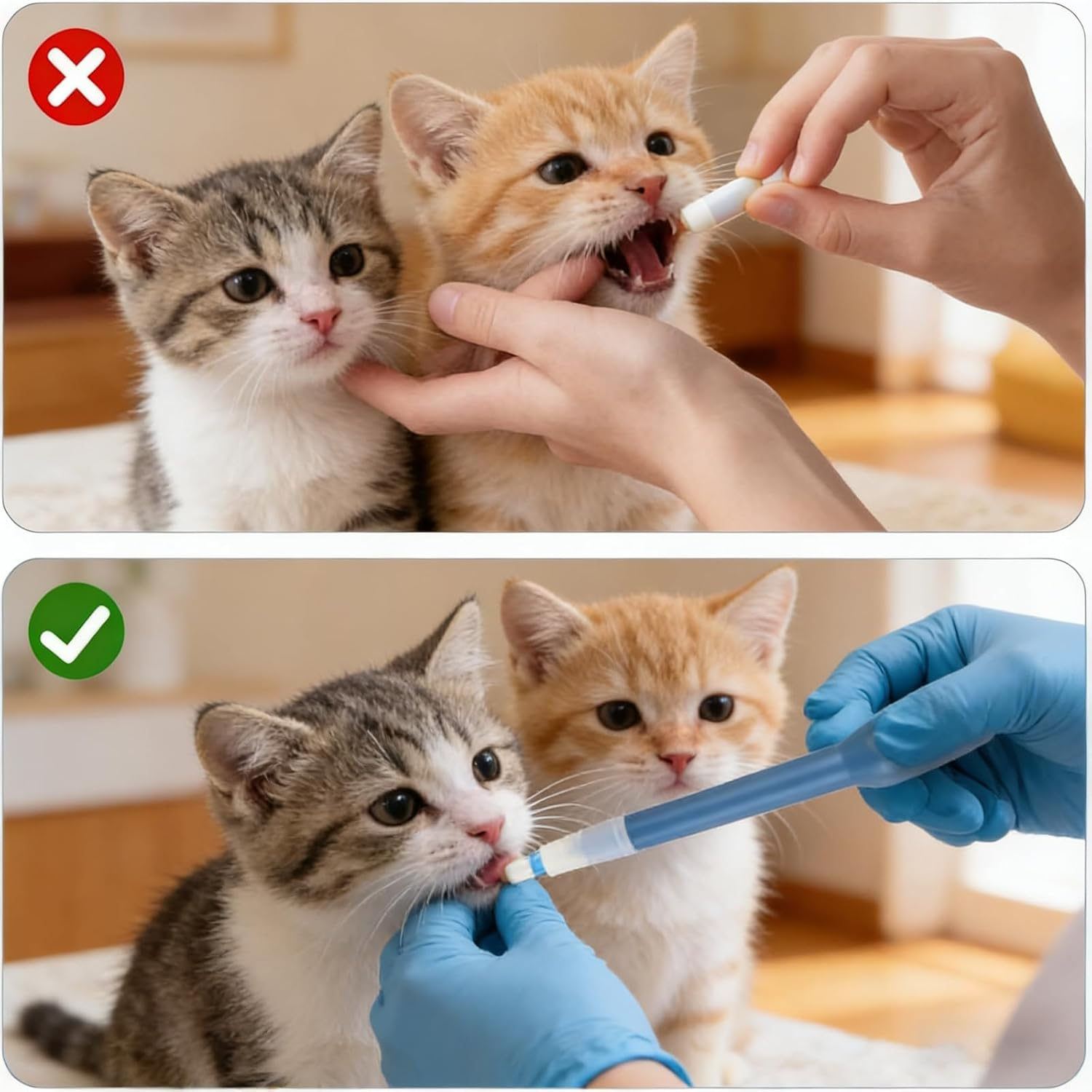 Pill Dispenser for Animals, Pet Pill Popper, Pill Pusher for Cats, Durable, Handy Pet Pill Shooter for Cats and Small Dogs image number 1