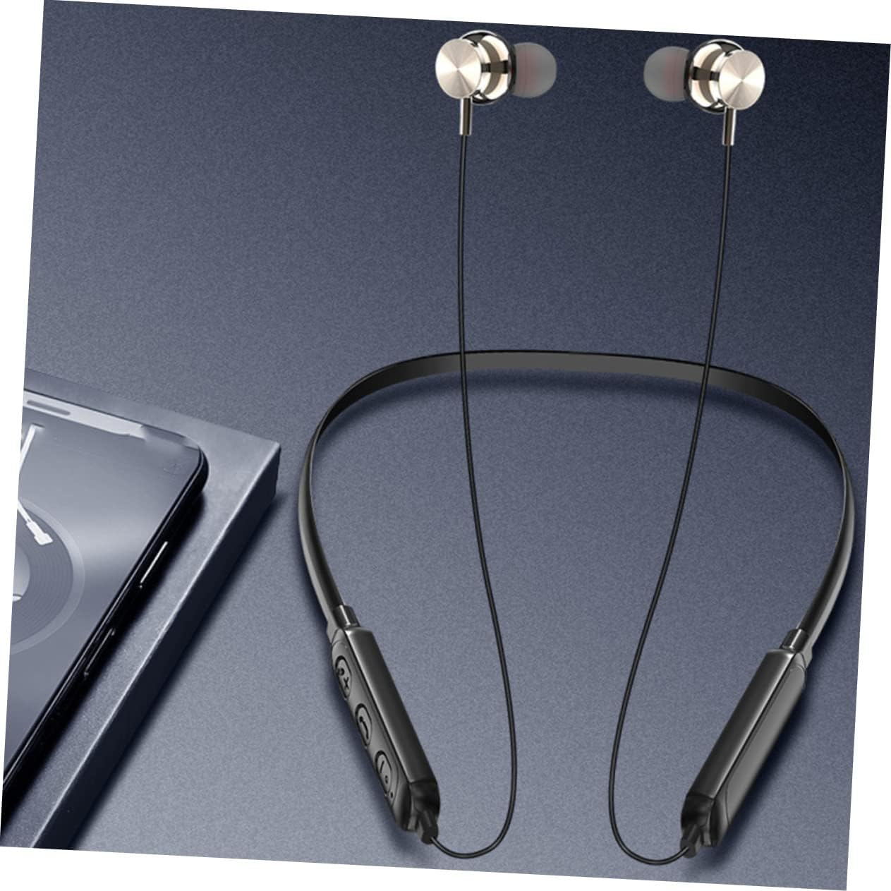 Housoutil Neck-Mounted Wireless Headphones Stereo Sound for Sports and Daily Use Wireless Design for Comfort and Convenience image number 3