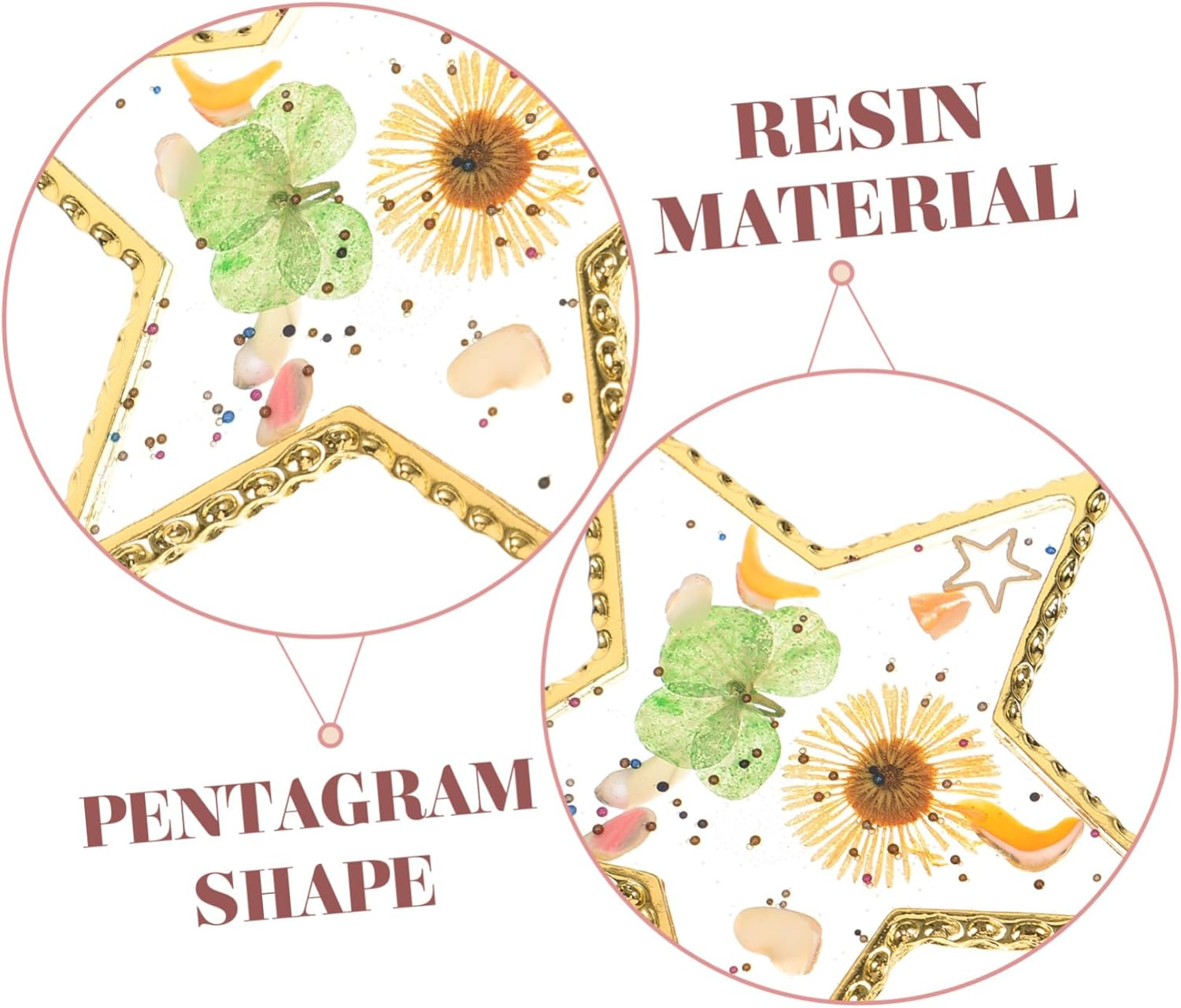 IWOWHERO Nail Art Palette Resin Nail Painting Mixing Pallet Multi-Function for Diy image number 6