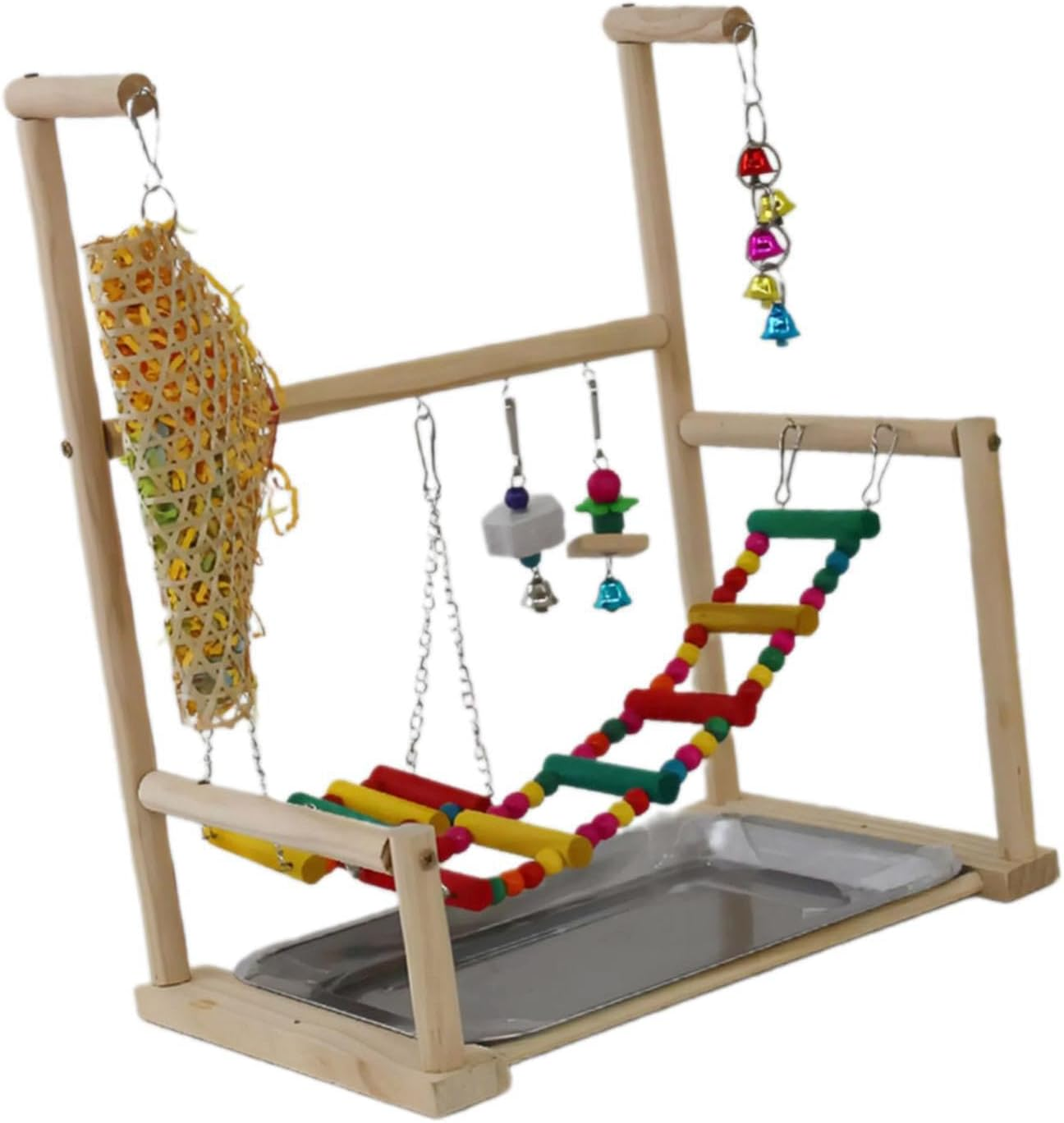 Bird Playground Perch Stand Play Gym Playpen Offers Large Birds Fun Where Can Relieve Boredom and Enjoy Small Bird Stand Toys Exercise Supplies Playstand image number 1