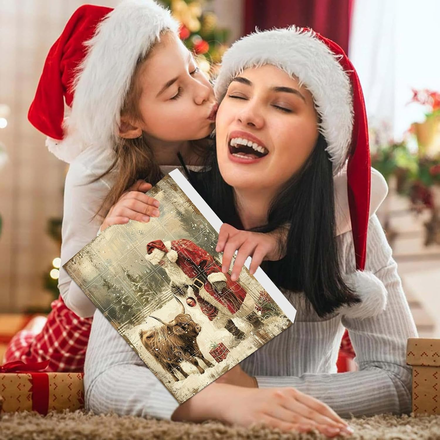 Highland Cattle,Christmas 2024,Cute Highland Cow 2024，Collectible Funny Cow Set, for Kids & Adults - A image number 7