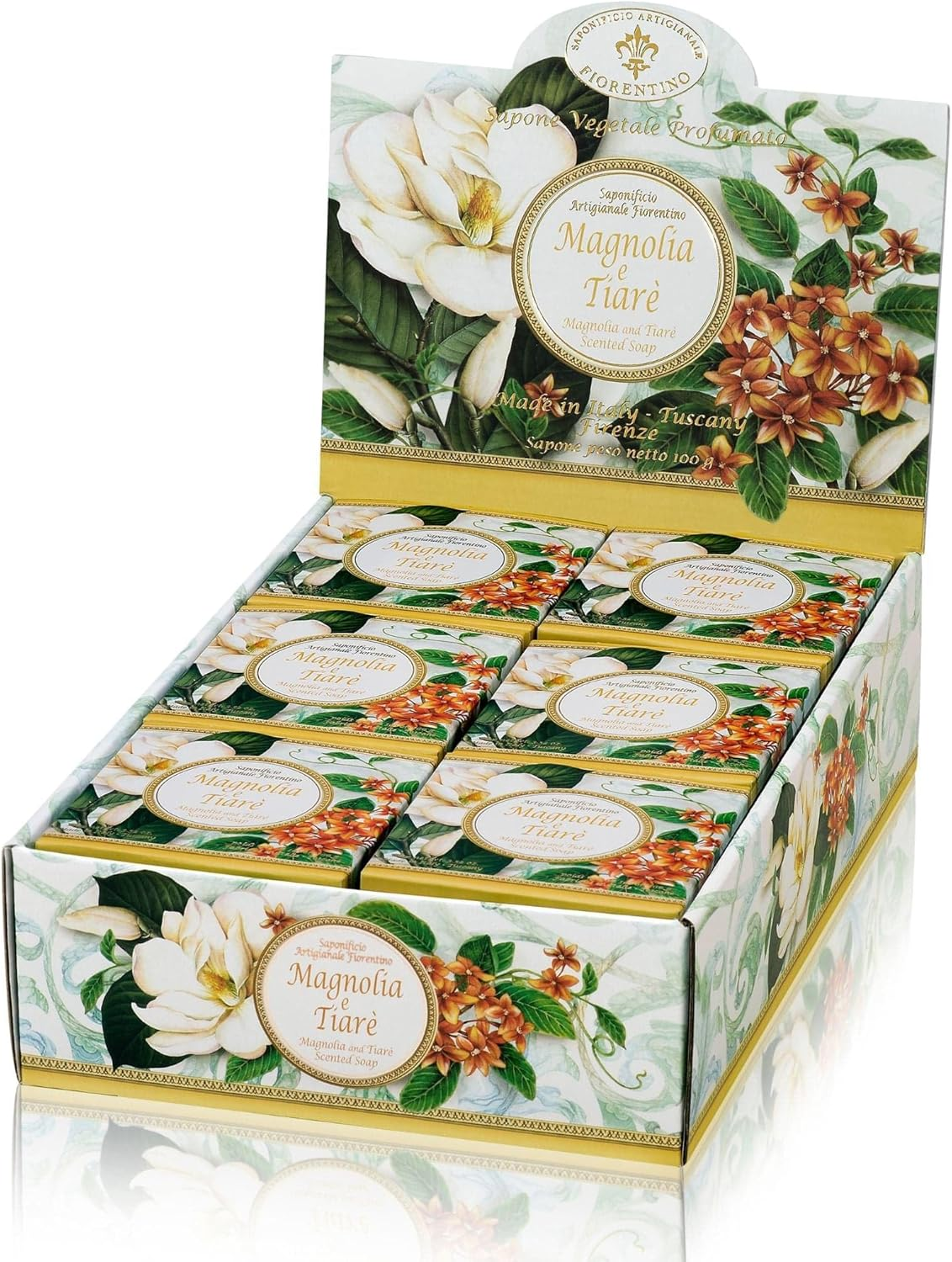 Saponificio Artigianale Fiorentino Magnolia & Tiare Flower 12X100G image number 4