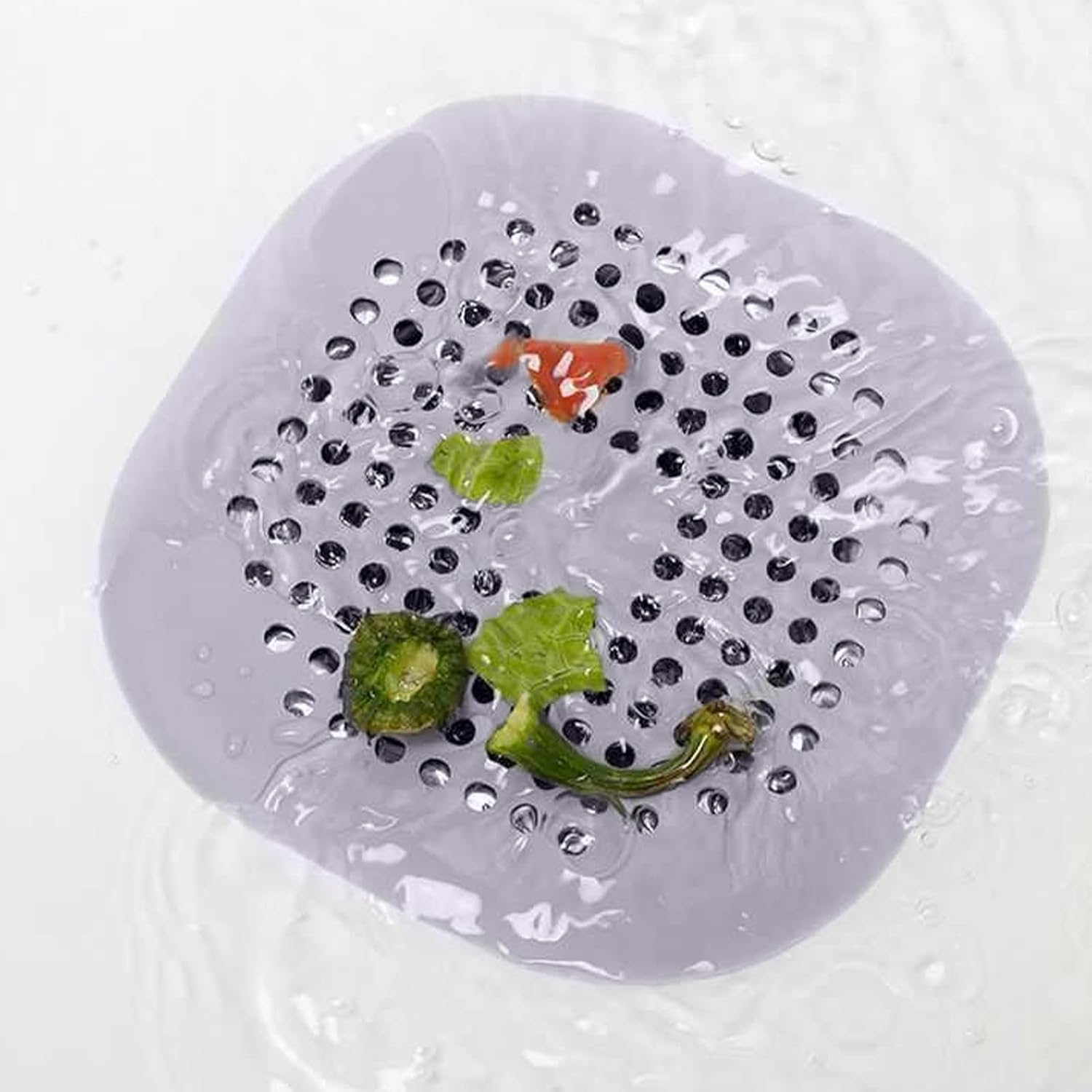 2 Pcs Drain Cover, Efficient Shower Drain Hair Catcher, Anti-Clog Shower Drain Cover, Suitable for Bathroom, Kitchen, Bathtub, Sink Floor Drains image number 4