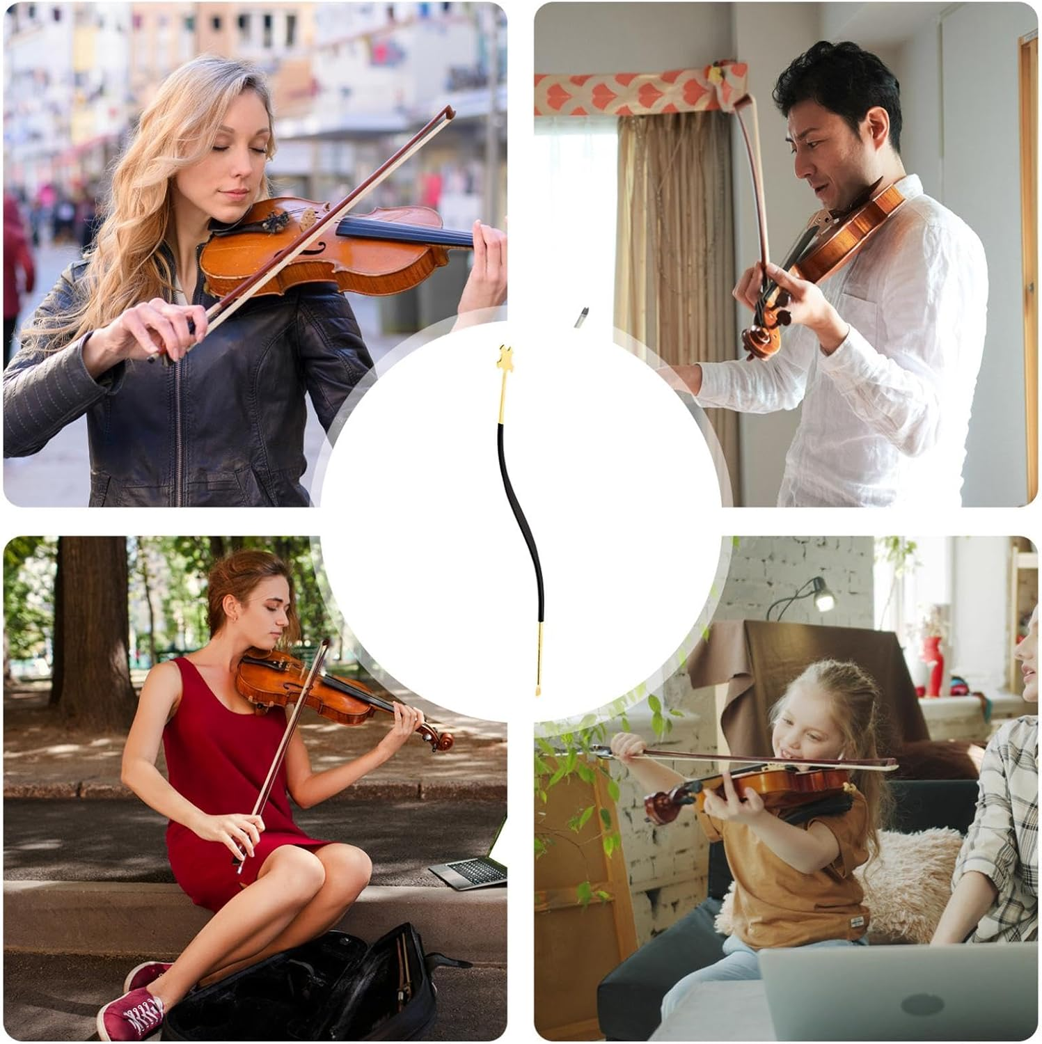 Violin Sound Post Tool | Installation Tool Sound Hook Professional,Easy Installation Luthier Violin Tool Tuner Installation Tool for Sound Post Violin Post Mounting Tool image number 5