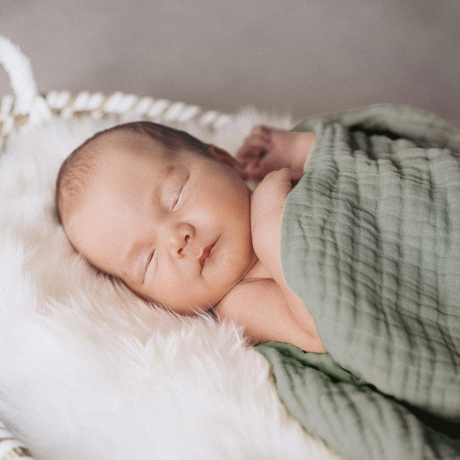 Muslin Swaddle Blankets, Neutral Receiving Blanket Swaddling for Newborn Boys and Girls, 5 Pack Breathable and Skin-Friendly Burp Cloths Swaddle Wrap for Infant Baby (Bright Colors) image number 2