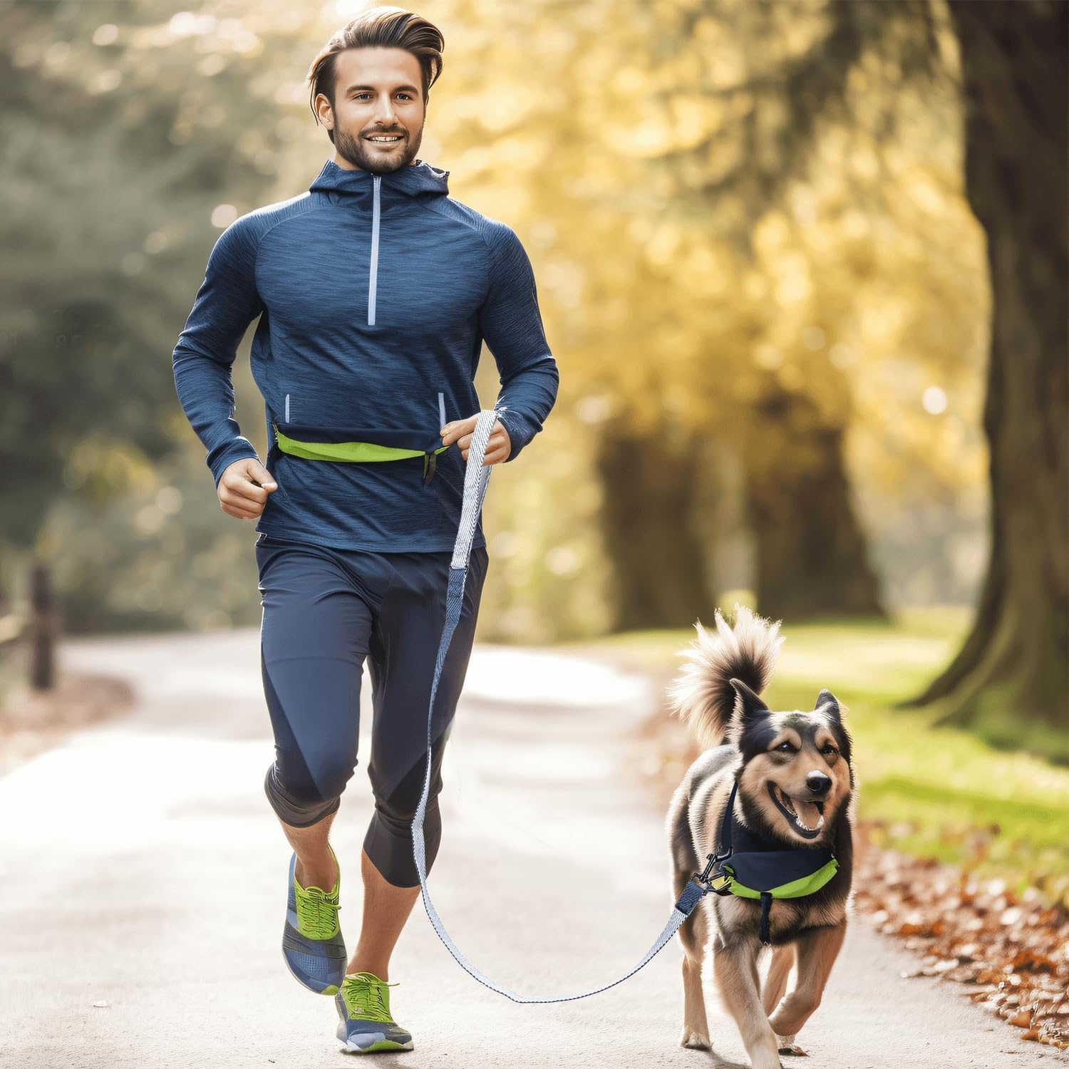 Heavy Duty Adjustable Single Color Dog Leash - Ideal for Walking and Pet Training image number 1