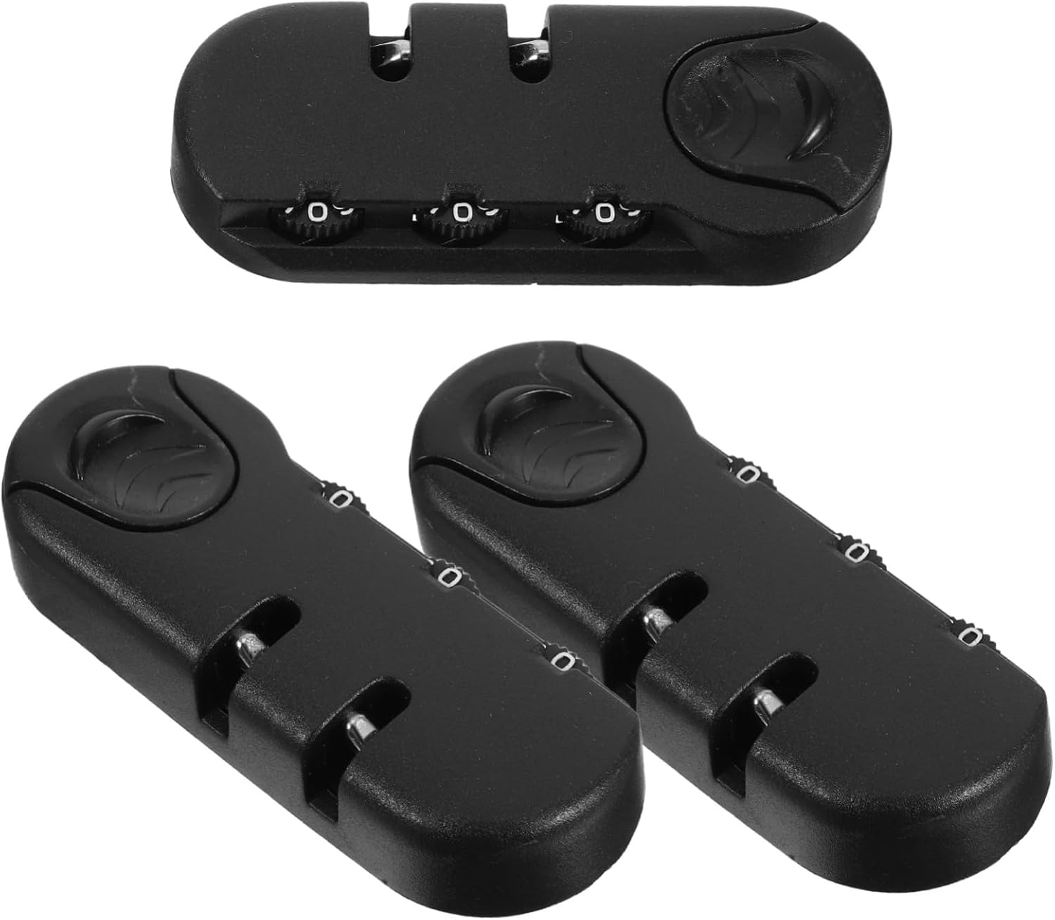 ORFOFE 3Pcs Combination Luggage Locks Portable Thumb Code Bag Locks for Suitcases Backpacks Travel Security Compact Lightweight Accessories image number 1
