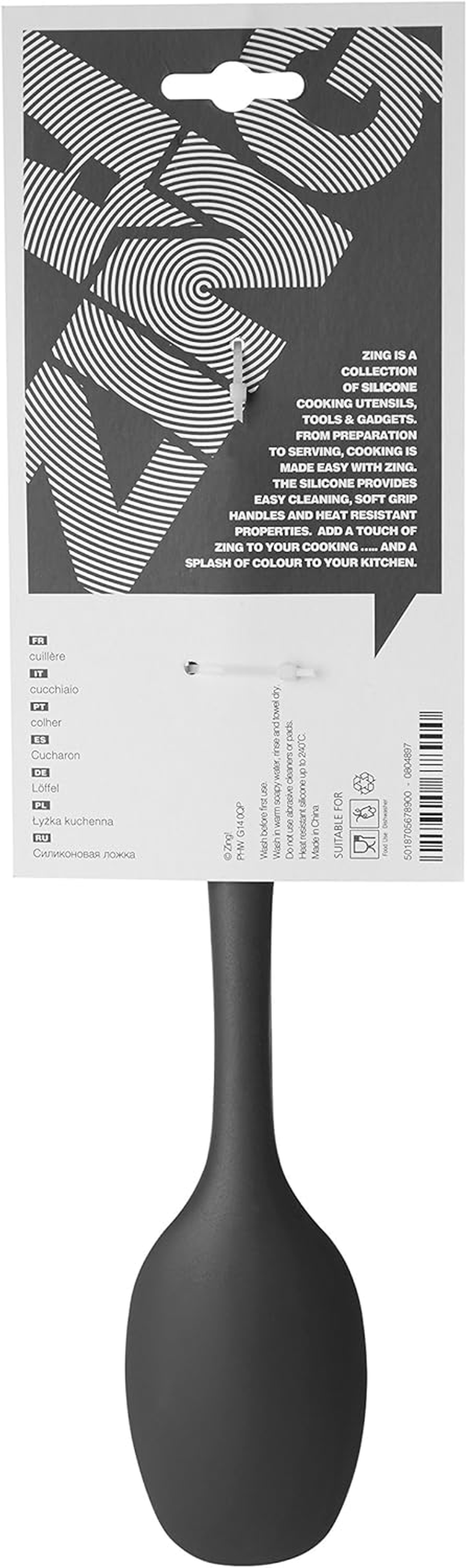 Premier Housewares Zing Spoon, Purple Silicone image number 3