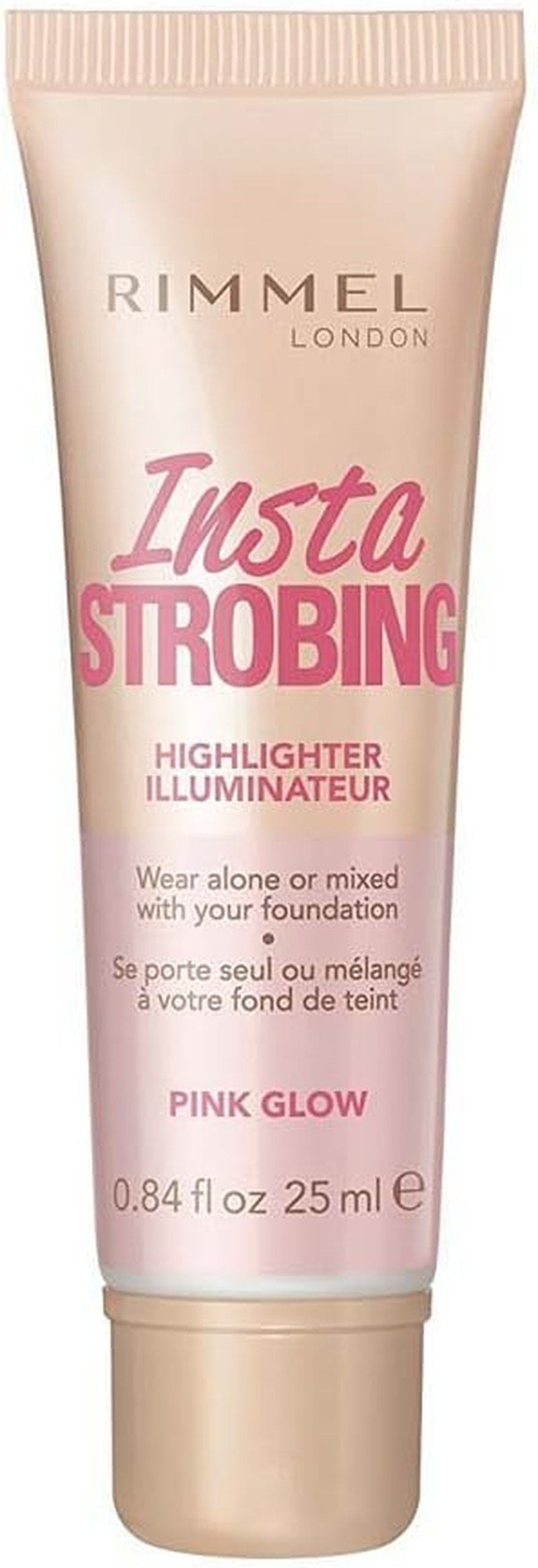 Rimmel London Insta Strobing Highlighter, Pink Glow, 25Ml