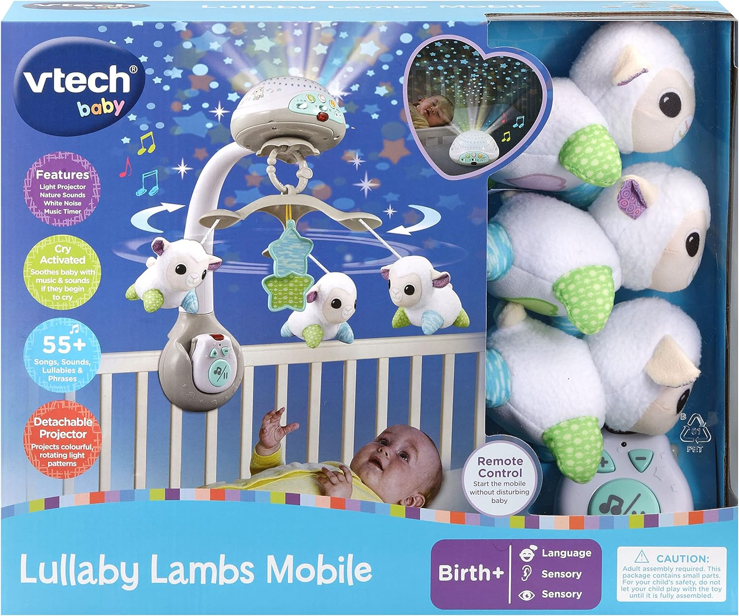 Vtech 503373 Baby Lullaby Lambs Mobile, Multi image number 3