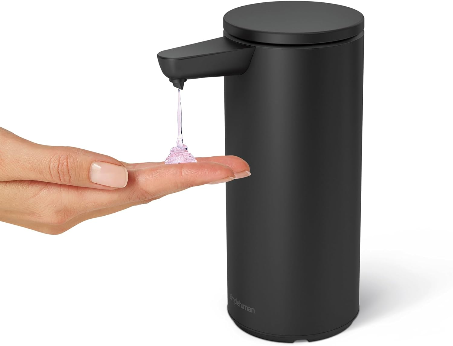 Simplehuman 9 Oz. Touch-Free Automatic Rechargeable Sensor Pump, Matte Black Stainless Steel, 2024 Model image number 3