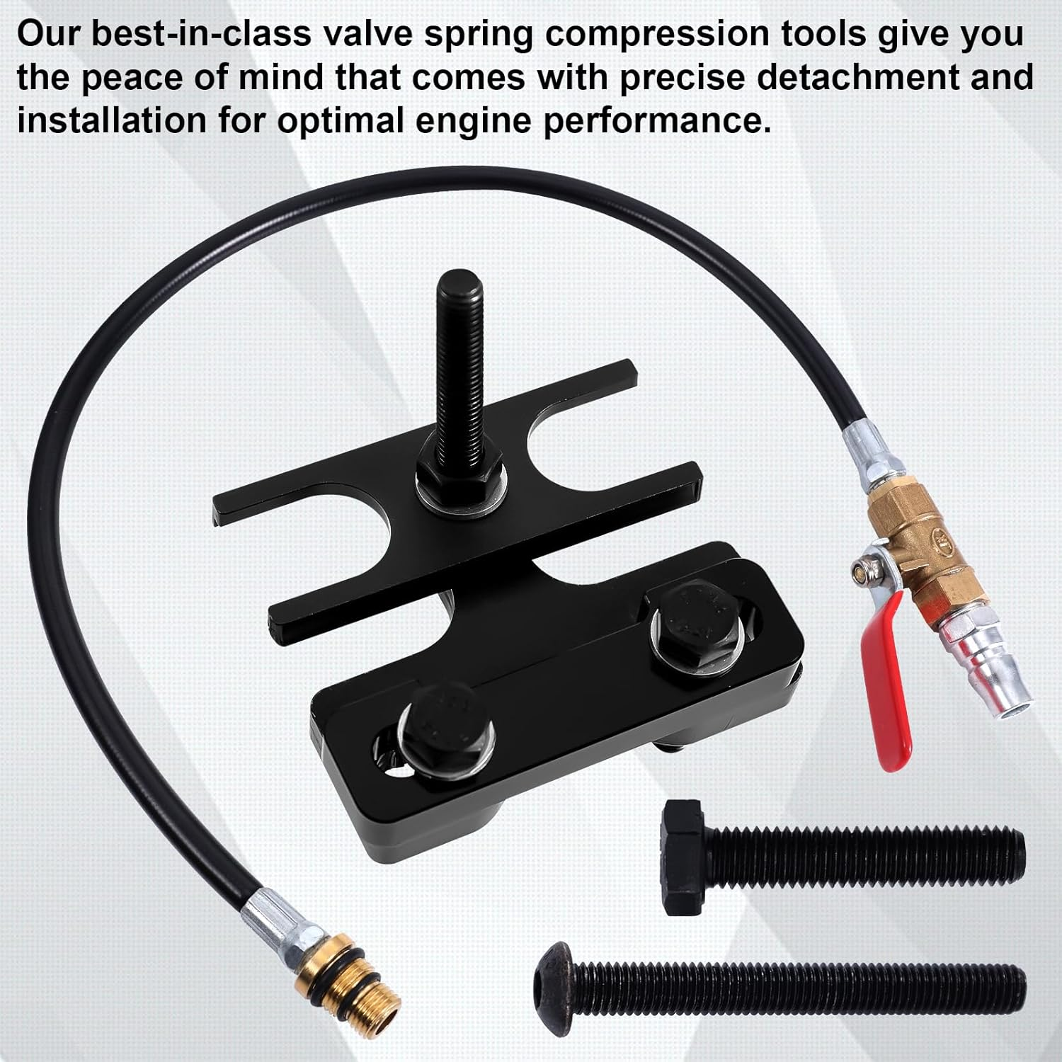 Valve Spring Compressor & Air Valve Holding Hose Tool, Engine Valve Spring Compressor Compatible with 4.8L 5.3L 5.7L 6.0L 6.2L LS image number 4