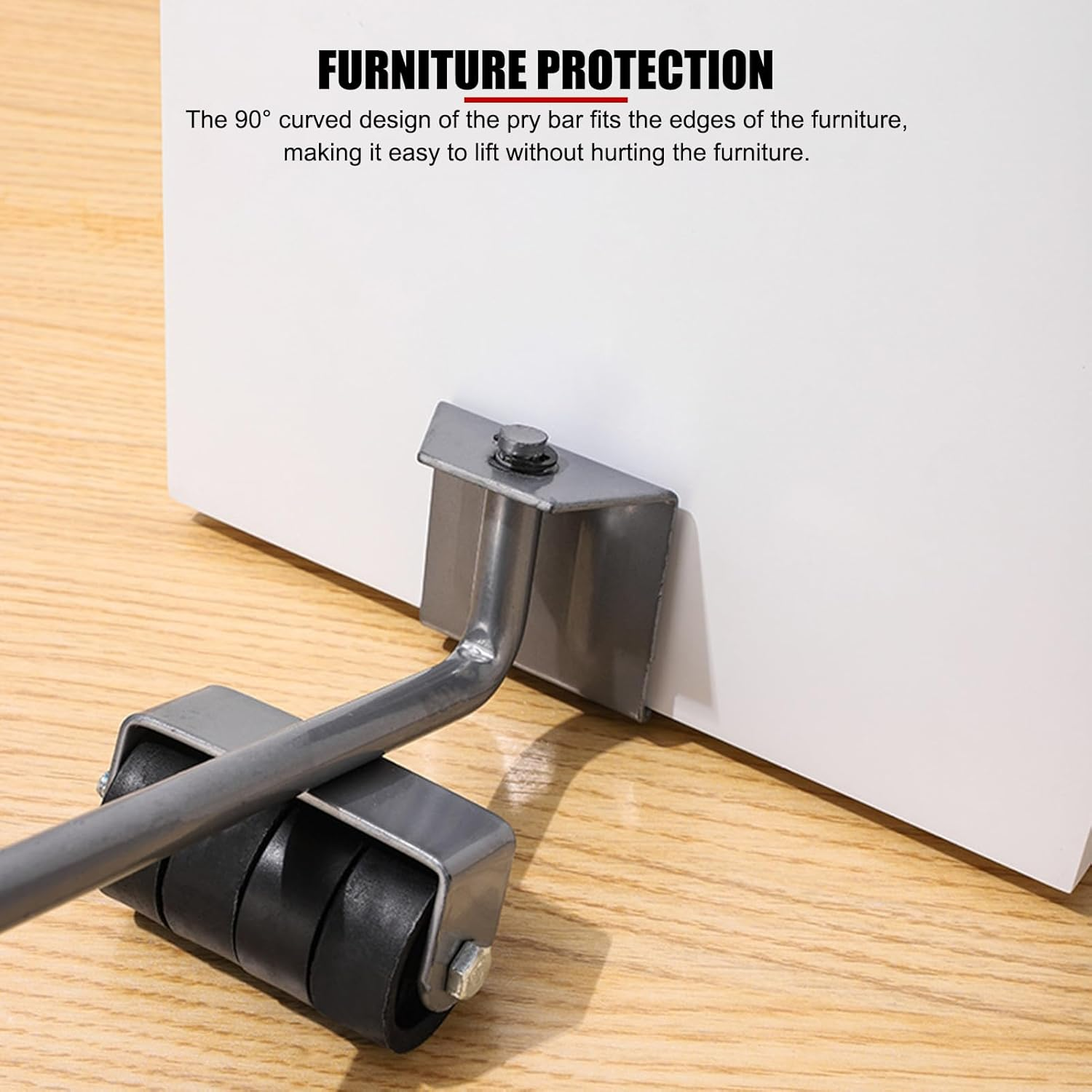 EVTSCAN Set of 4 Triangular Furniture Movers with Swivel Wheels + Furniture Lifter Set, for Sofas, Beds, Cabinets, Tables, for Home, Office, Heavy Objects image number 1