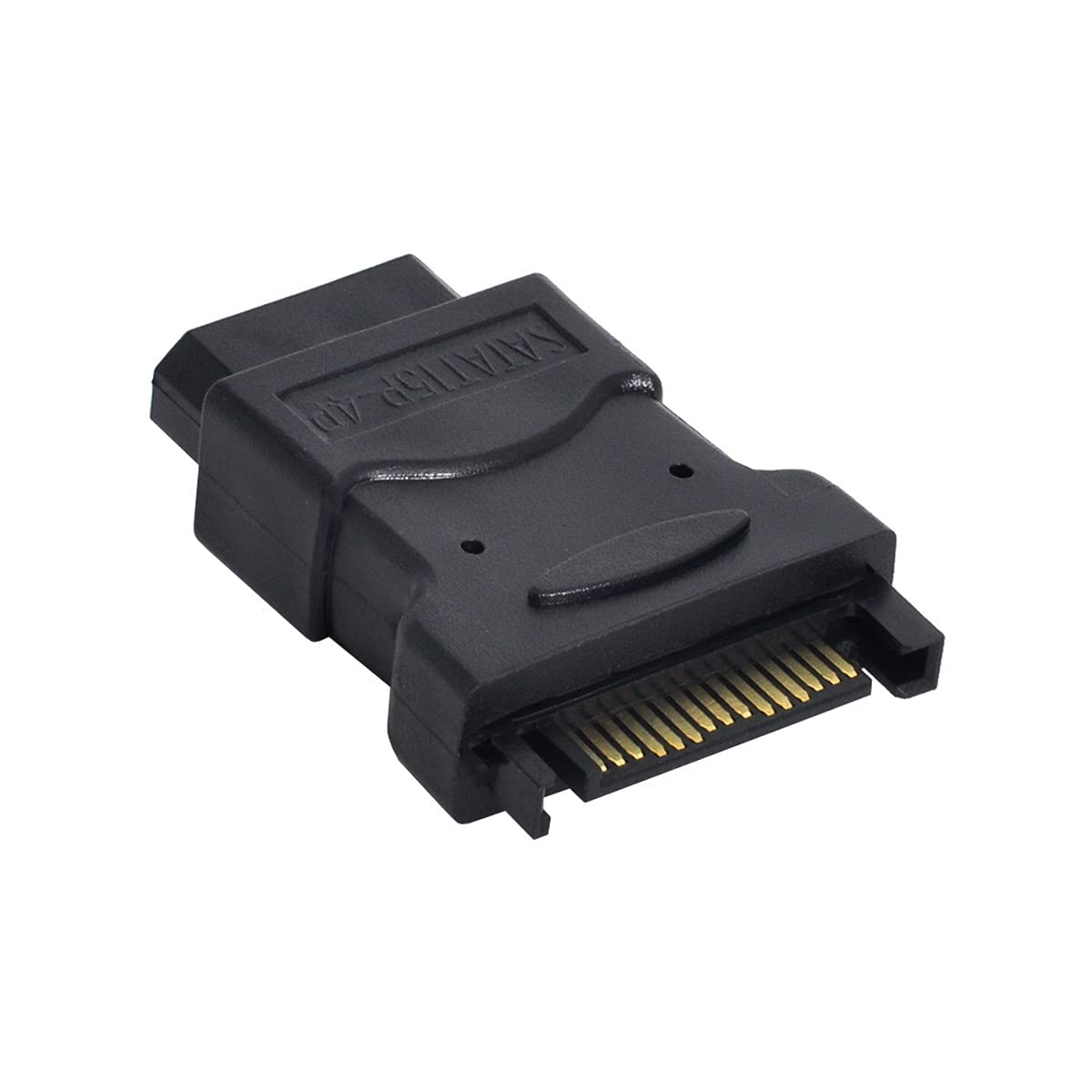 Cablecc 15Pin SATA Male Power Cable to Molex 4-Pin IDE Hard Disk Drive Power Adapter image number 4