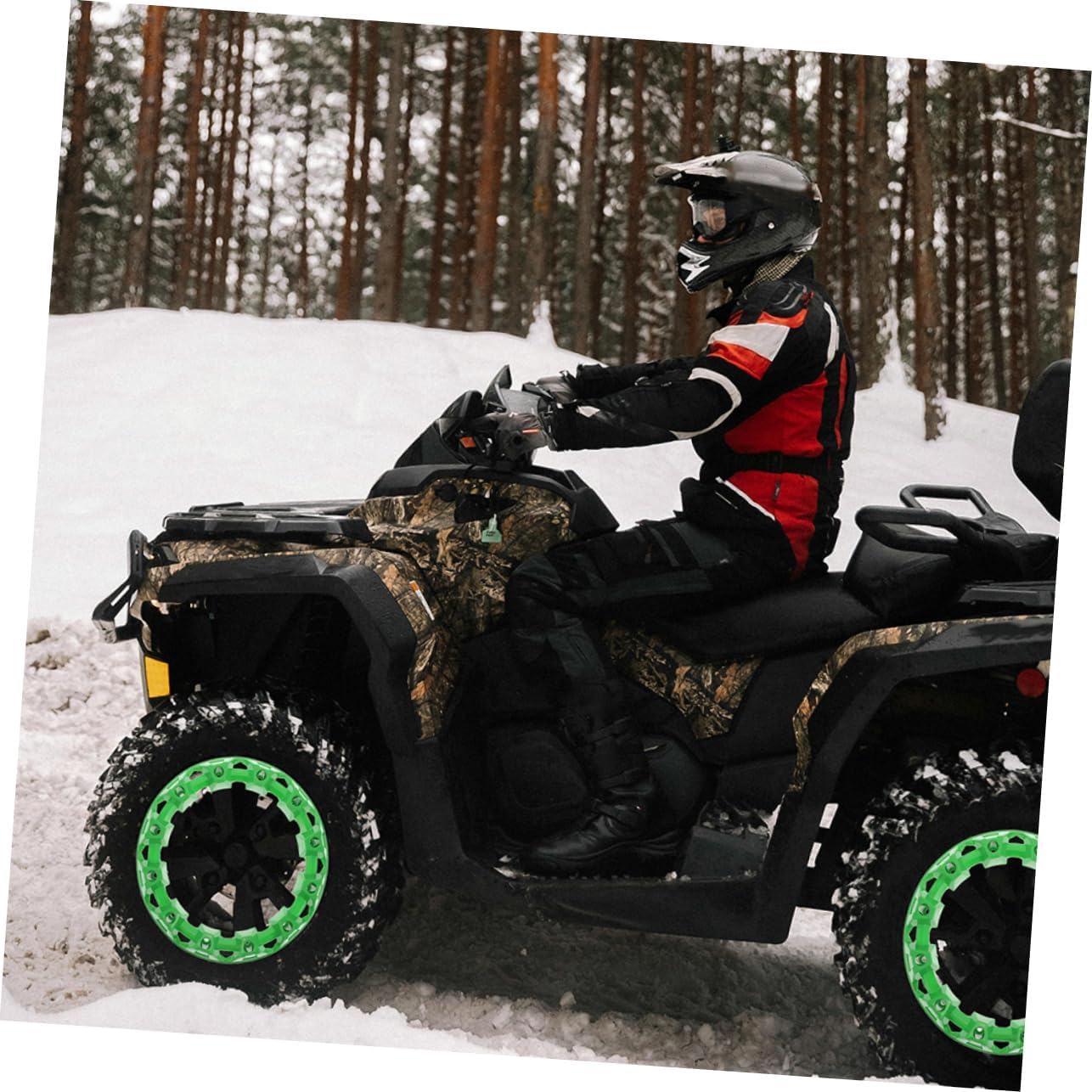 DINHEAROM 2Pcs ATV Wheel Hub Covers Durable Plastic Rim Caps for off Road Vehicles Protective Wheel Center Hub Covers for Versatile ATV Models image number 5