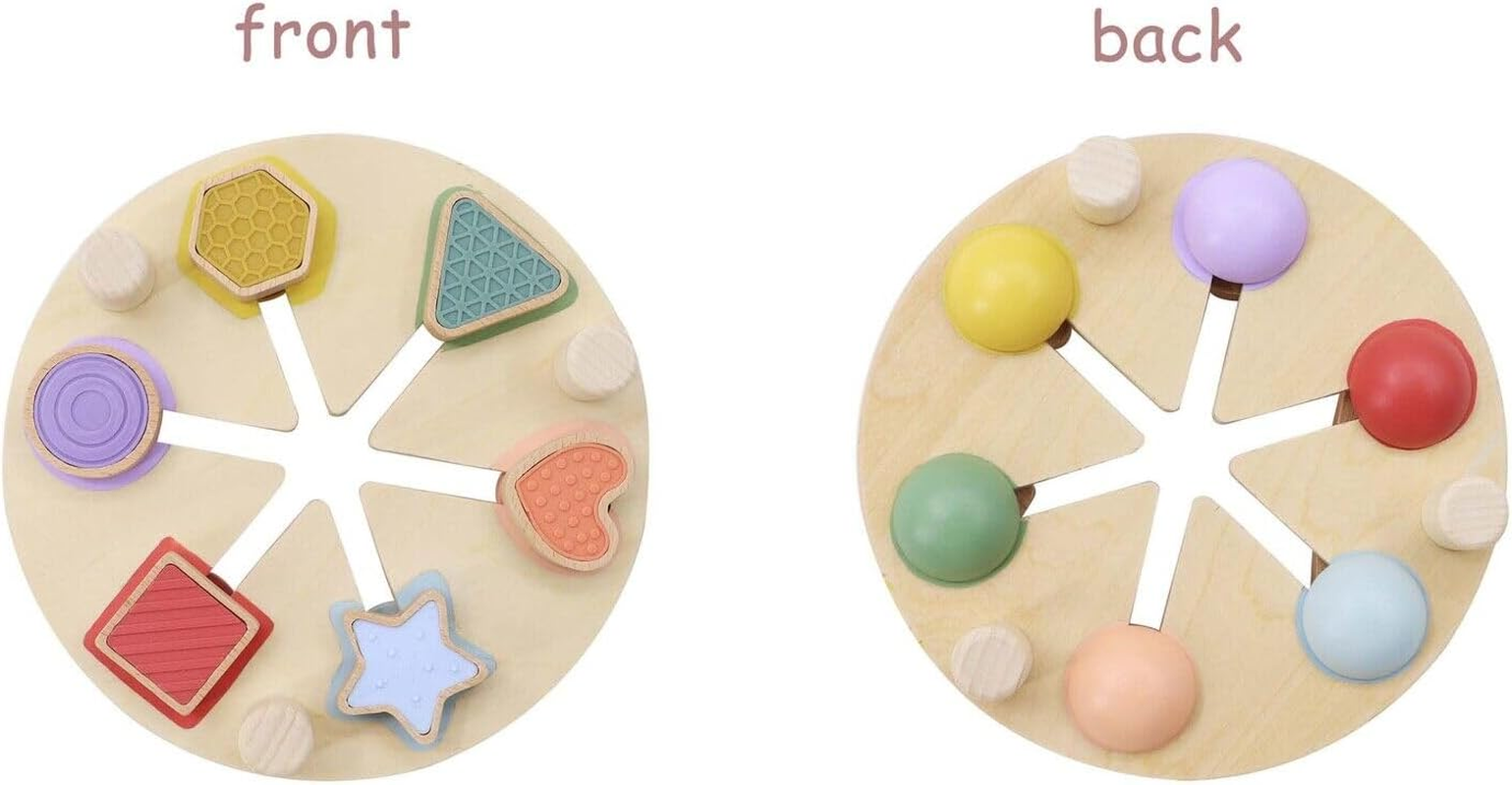 Kaper Kidz - Wooden Shape & Colour Match Table | Colour and Shape Sorting image number 4