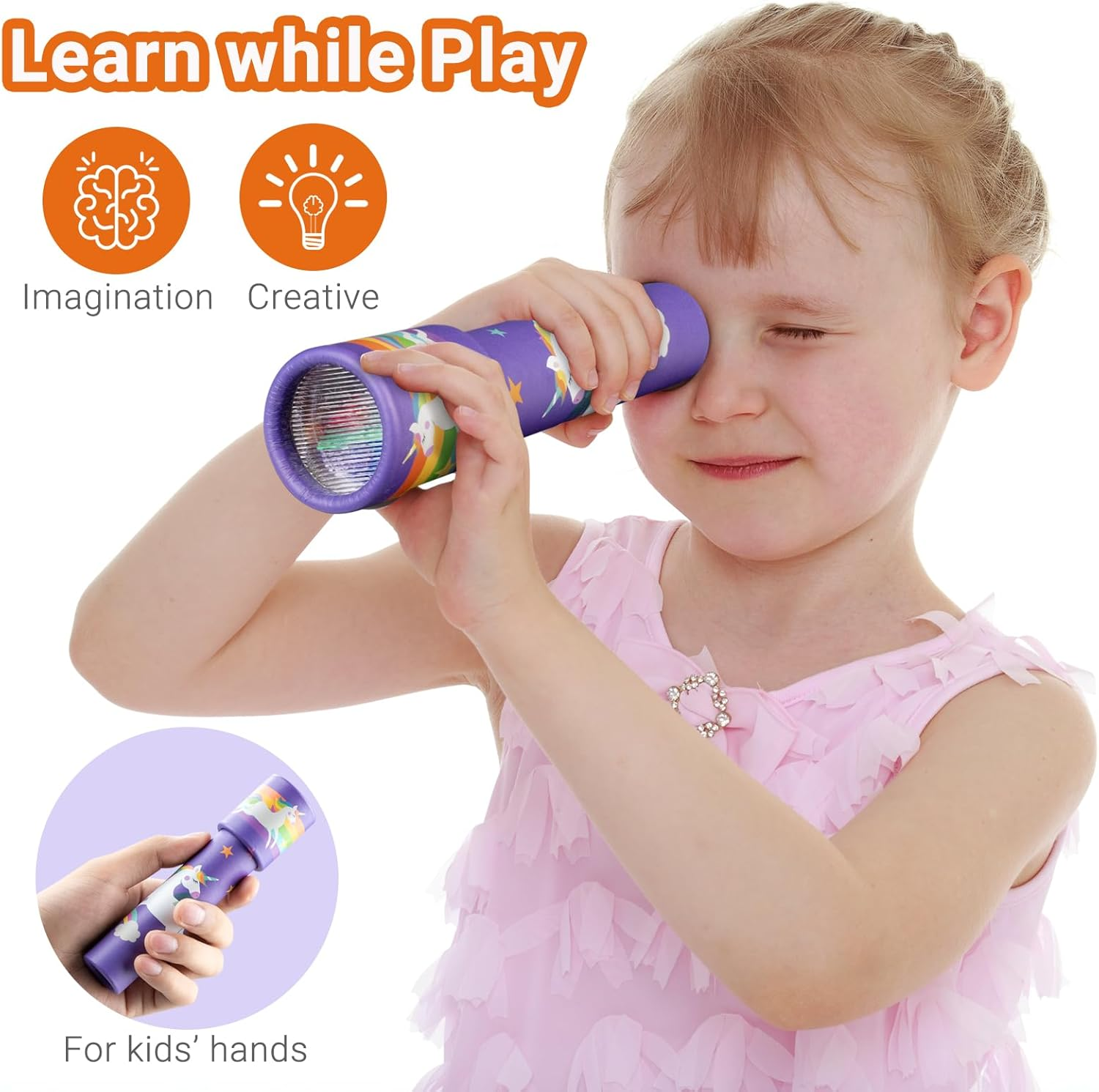 Ikeelo 12PCS Classic Kaleidoscope - Return Gifts for Kids Birthday, Retro Educational Kaleidoscopes Toy, Party Favor, Gift Bag Filler, School Carnival Prize and Stocking Fillers