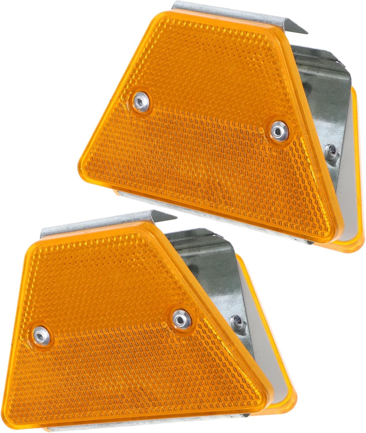 CHILDWEET 2Pcs Sturdy Road Reflectors for Guardrail Delineators Reflective Road Markers Night Safety Indicators image number 5