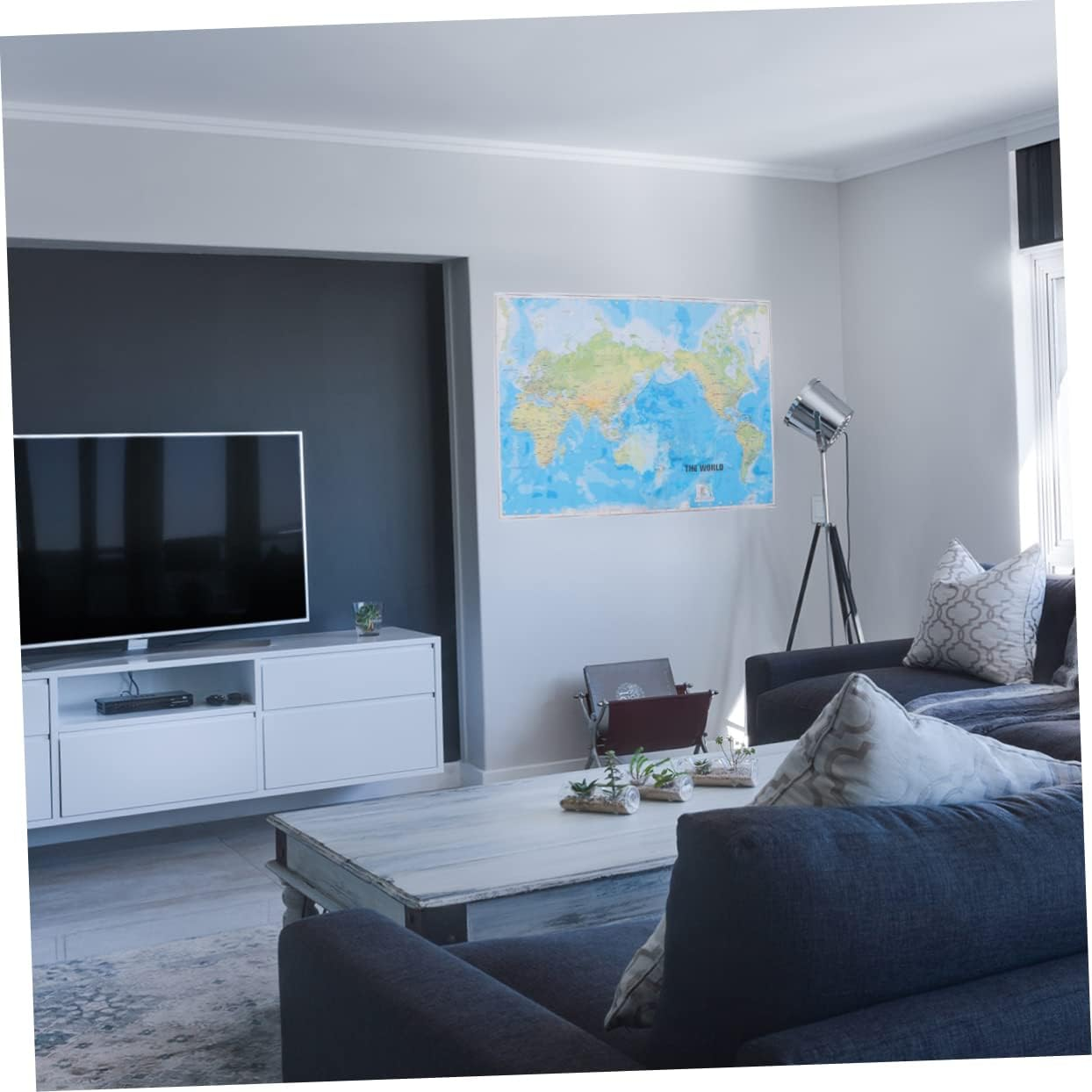 GAROZATION High- World Map Poster Wall Picture Laminated Wall Map for Home Office Decor image number 2