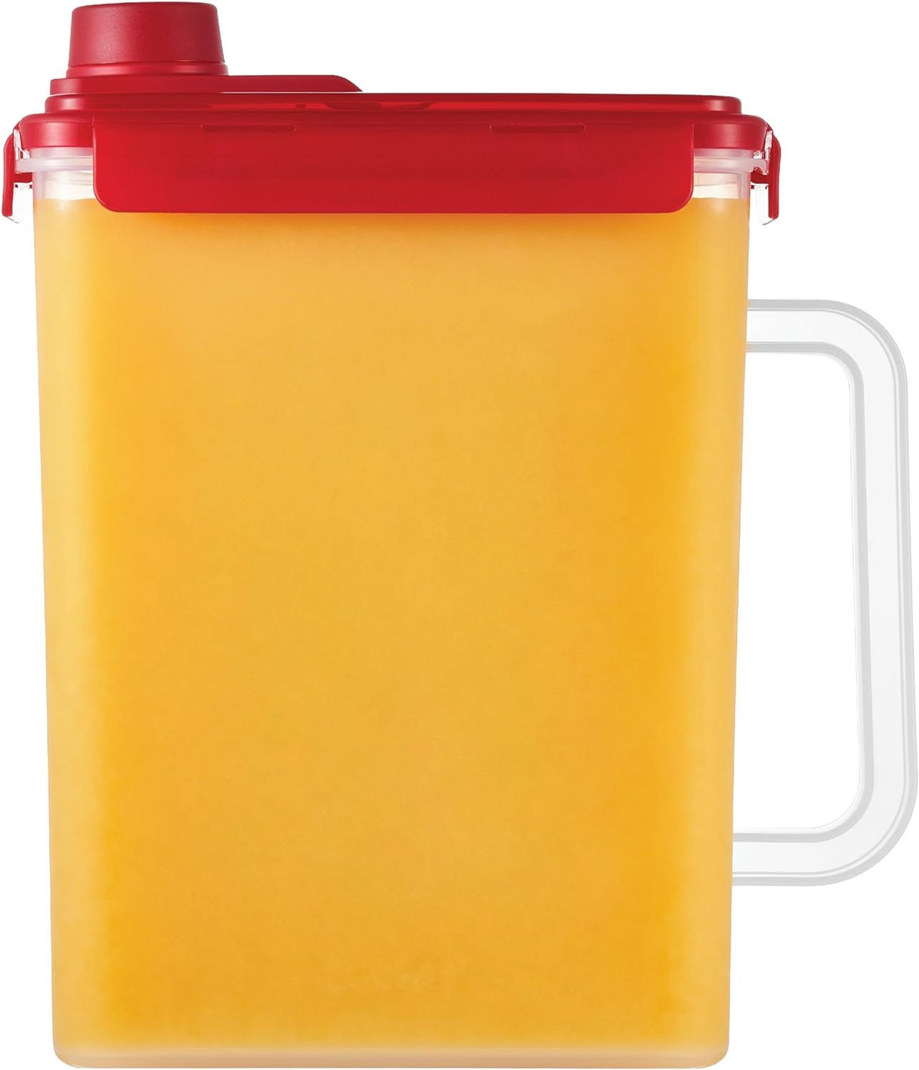 Locknlock Aqua Fridge Door Water Jug with Handle BPA Free Plastic Pitcher with Flip Top Lid Perfect for Making Teas and Juices, 3 Quarts, Blue image number 6