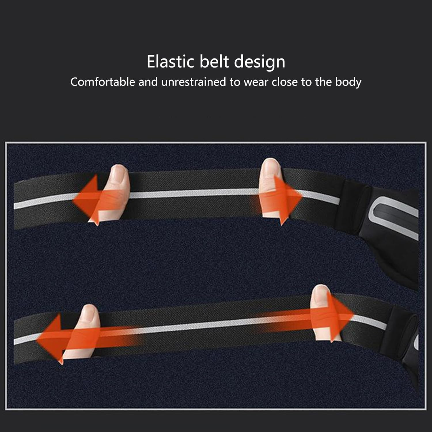 THJOPOKEEL 2 Pcs Running Belt for Men & Women - Secure Jogging Pouch for Phone, Keys & Essentials. Water Resistance, Adjustable for All Cell Phones image number 2