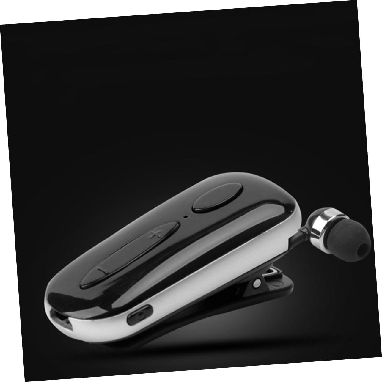 LOORGVEL Wireless Earbud Clip-On Headphones Retractable Sports Headset Mic Black Dc5.0V for Workout and Outdoor Use image number 2