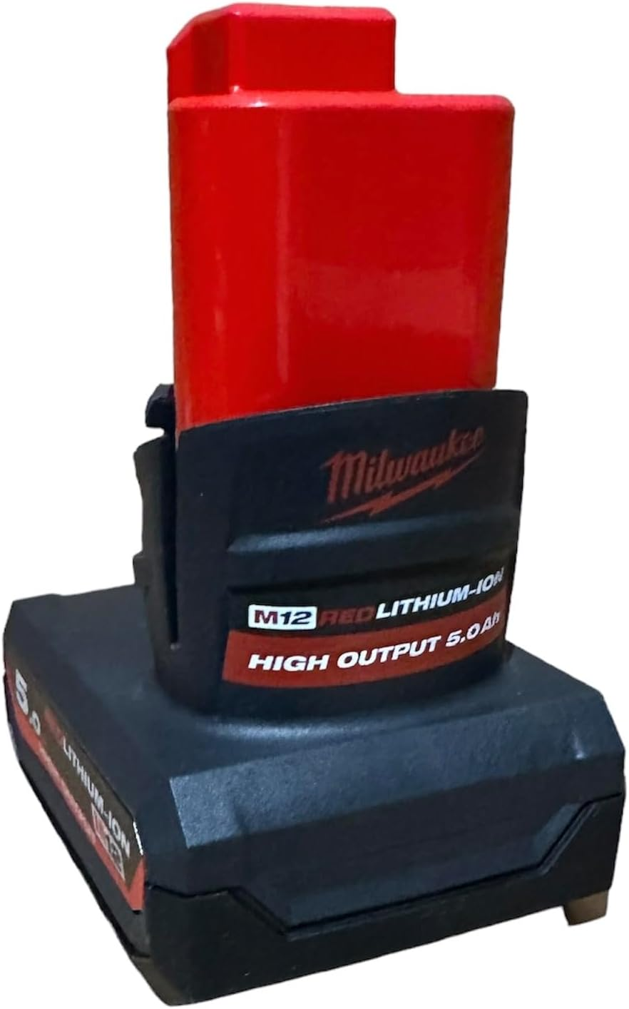 Milwaukee M12HB5 12V 5.0Ah Li-Ion Cordless RED LITHIUM High Output Battery image number 1