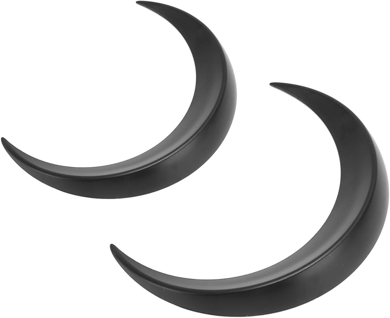 Moon Hair Stick, Easy to Use 2Pcs Moon Hairpin for Daily (Black)