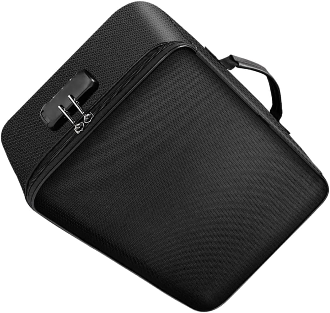 WRITWAA Fireproof Certificate Document Holder Fireproof Money Safe Document Bag Portable File Folder image number 2