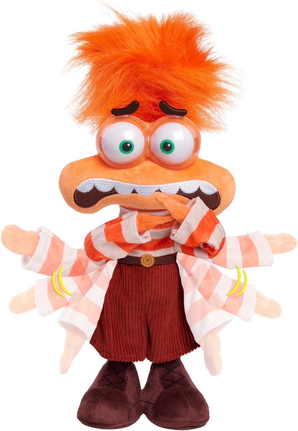 Inside Out 2 Shaking with Anxiety Feature Plush, Kids Toys for Ages 3 up by Just Play image number 2