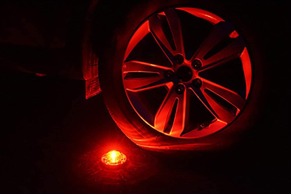 Stonepoint Emergency Roadside Beacon LED Lighting Flare Kit with Storage Bag - Super Bright Light Visible up to 2 Miles Away - Red Set of 3 image number 1