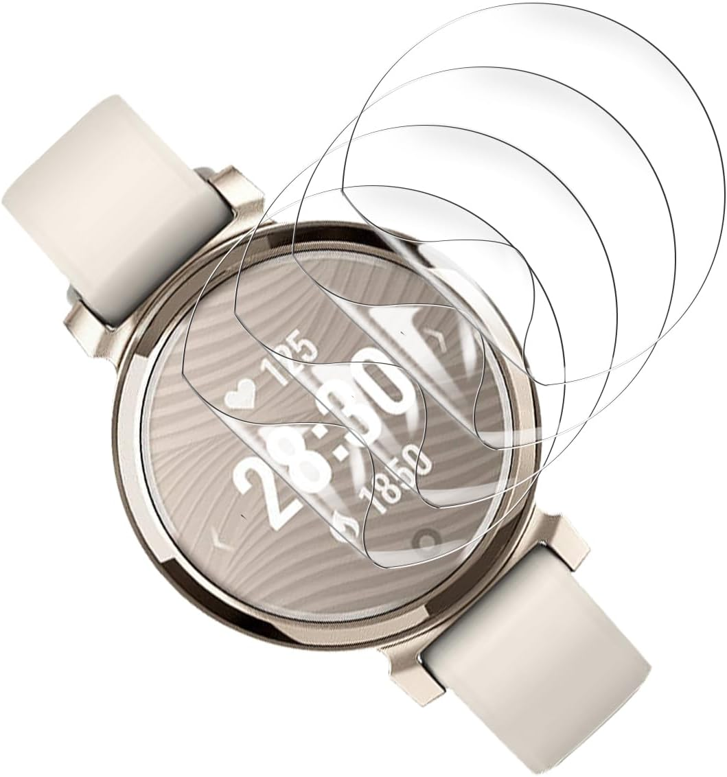 Rnnmeeko Pack of 4 Screen Protectors for Garmin Lily 2, Protective Glass for Garmin Lily 2 Tempered Glass, Ultra HD Clear for Garmin Lily 2 Tempered Glass Film, 3D round Edge Screen Protector image number 4