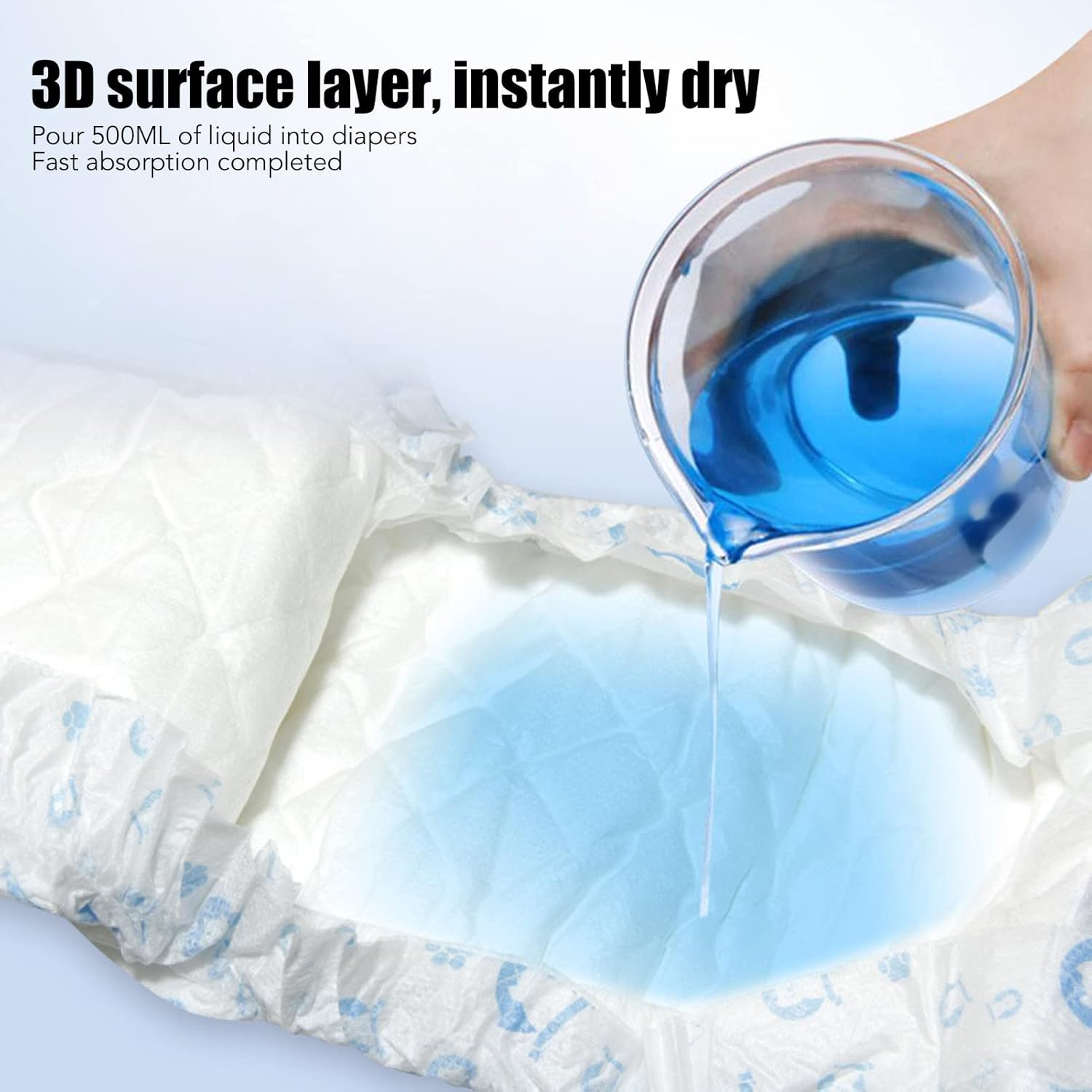 Disposable Dog Diapers, Disposable Dog Wraps Skin Friendly Absorbent for Travel outside for Urinary Incontinence for Surgery Recovery (S) image number 6