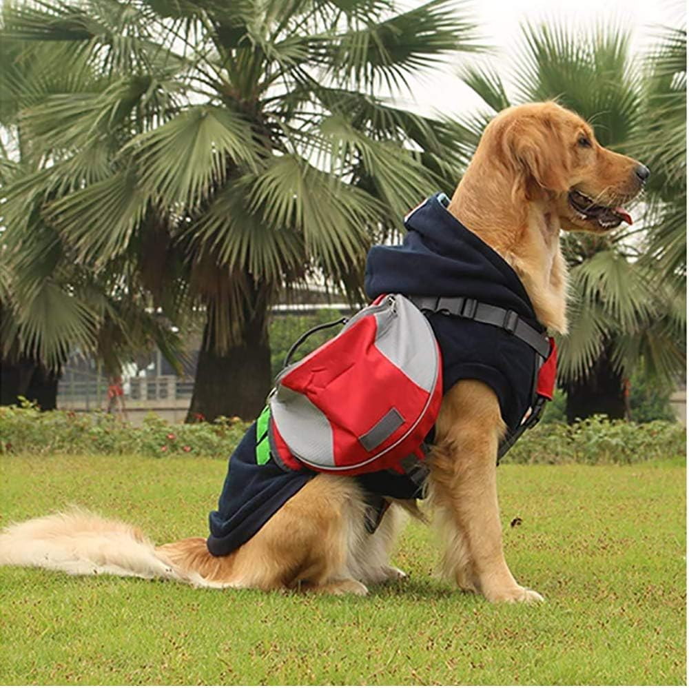 Adjustable Service Dog Supply Backpack Saddle Bag for Camping Hiking Training image number 5