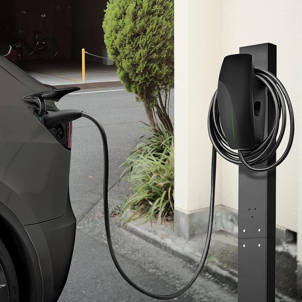 EV Charger Stand for Tesla Gen 2/3 Wall Connector Compatible with All EV Models Durable Pedestal Mount Station for Outdoor Charging with Corrosion Resistance image number 6