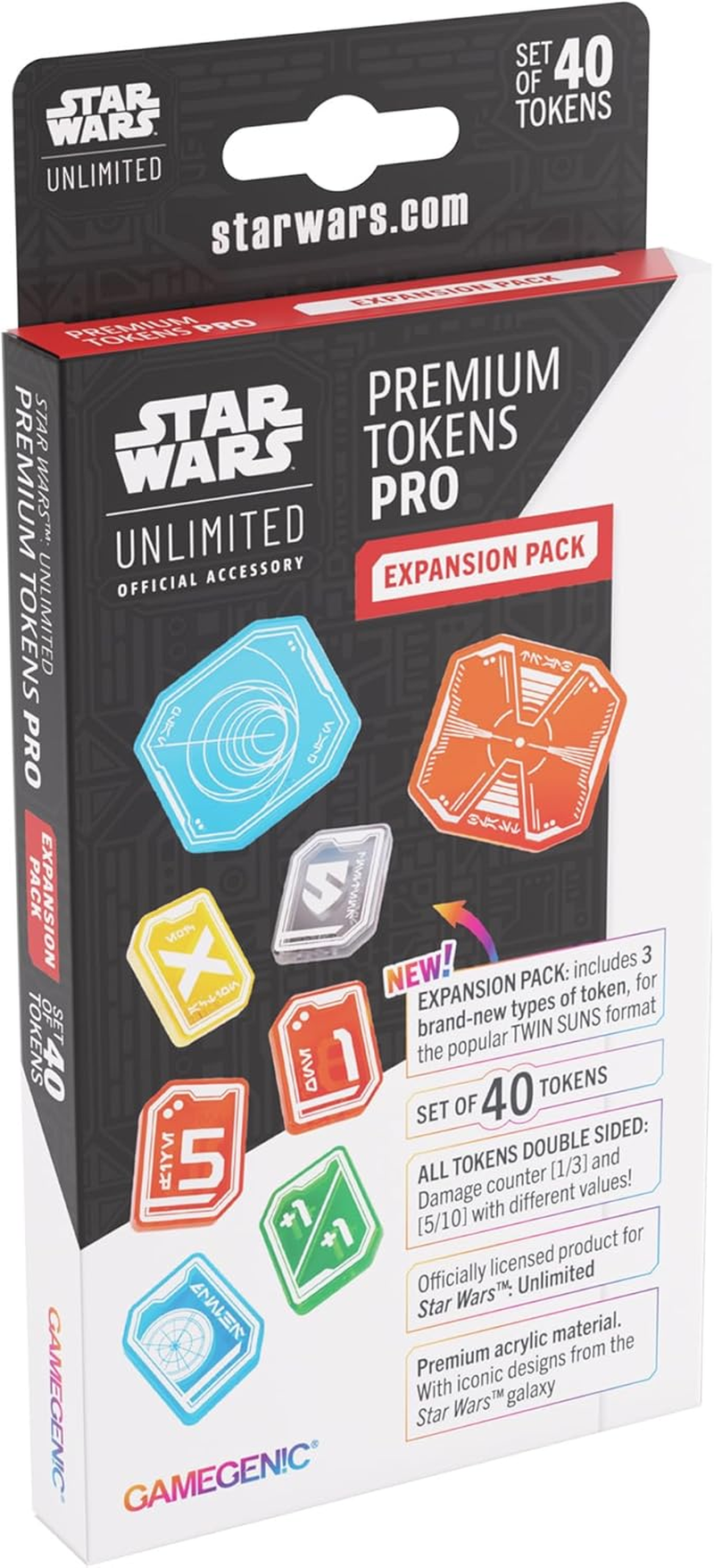 Gamegenic Star Wars Unlimited Premium Tokens PRO Expansion Pack image number 1