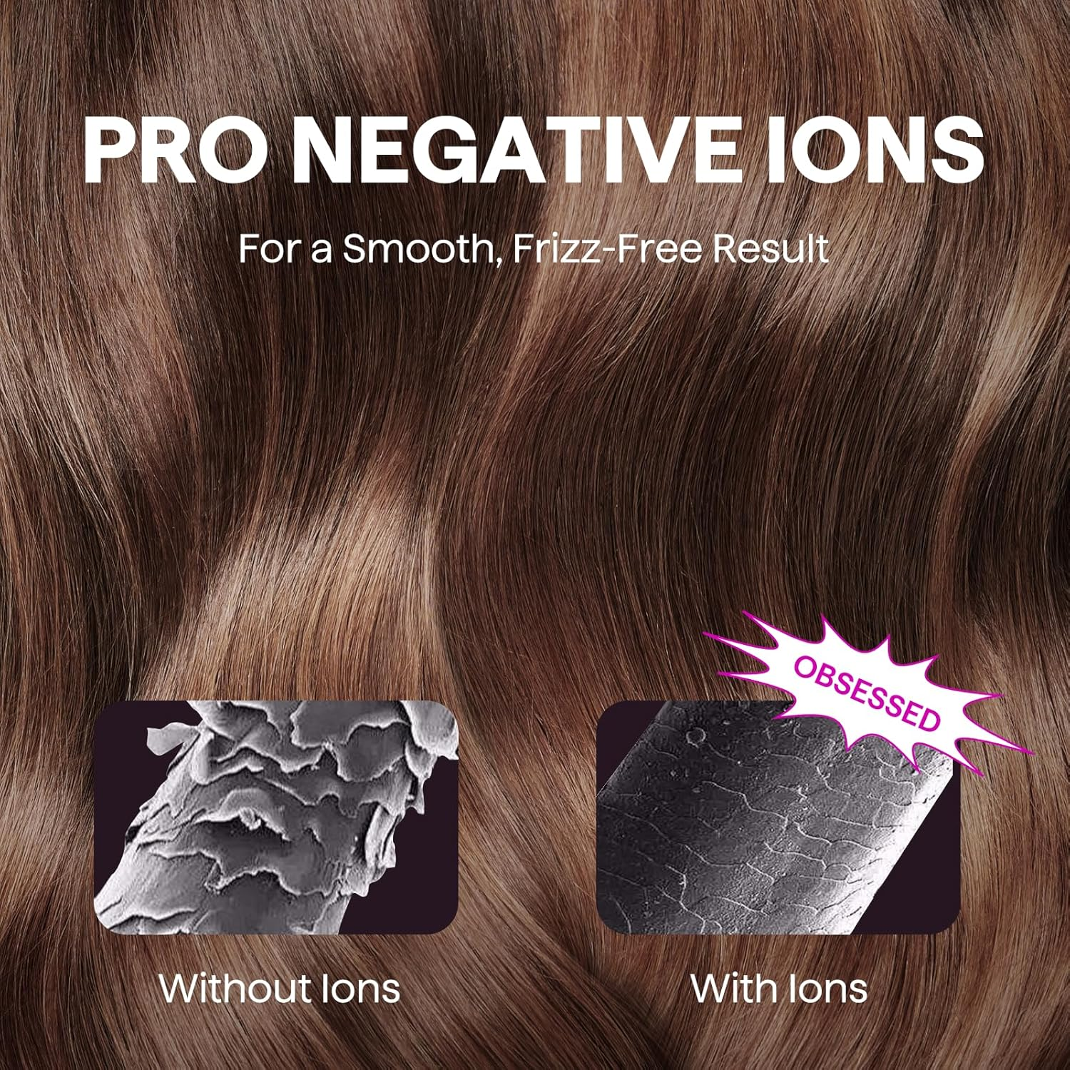 Hair Dryer, Wavytalk Turblow Pro Fast Drying Blow Dryer with Diffuser, High Speed Hair Dryer with 110,000 RPM, Pro Negative Ions to Reduce Damage & Frizz, 3 Speeds & 3 Temps, Pink