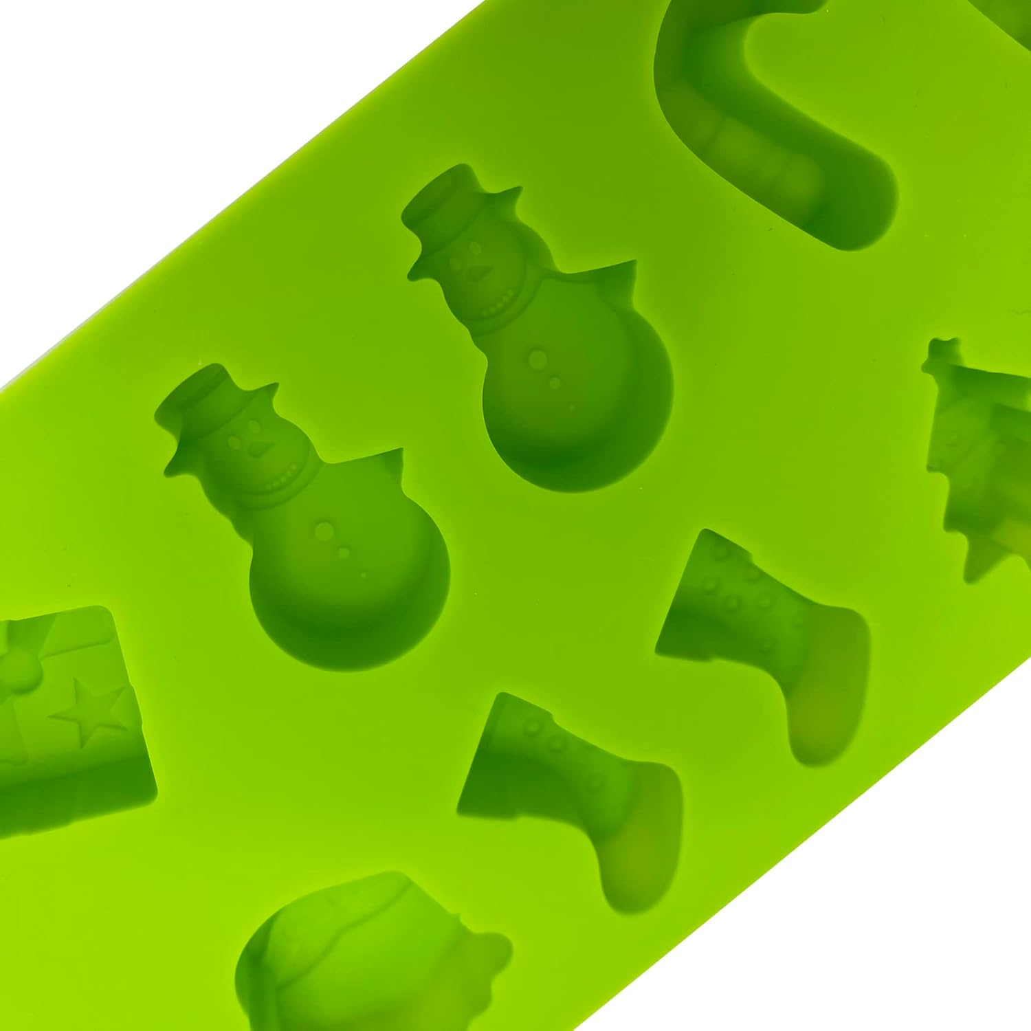 Christmas Xmas Baking Bakers Silicone Mould 12 Piece Chocolate Wax Melts Treats Jelly Ice Candy Biscuits Treats Sweets image number 6