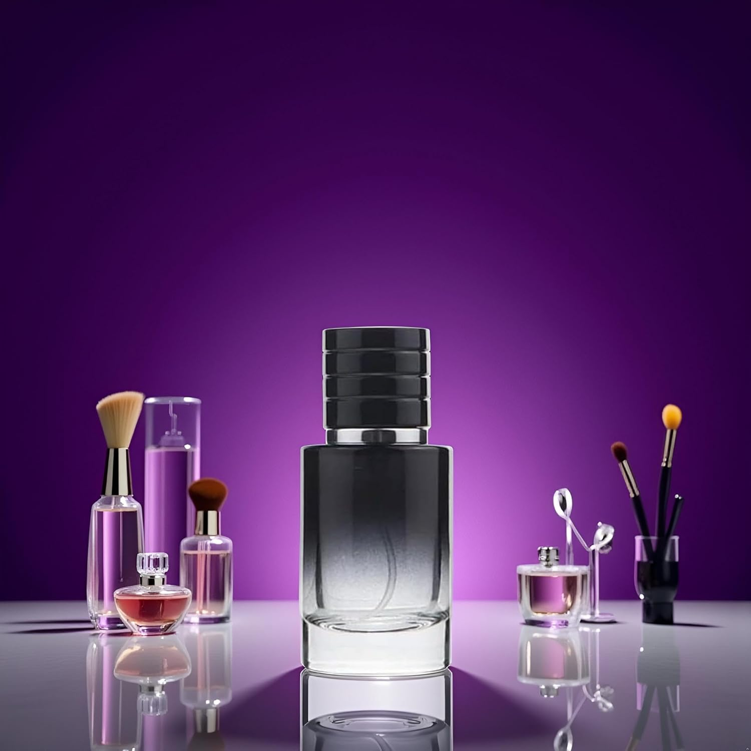 Jjlfresheners Black Perfume Atomizer Portable High-Grade Glass Spray 30Ml Refillable Small Bottle Travel Cosmetics Outdoor Dispensing Mini Spray Bottle,Refillable Containers, Spray Bottles (1)