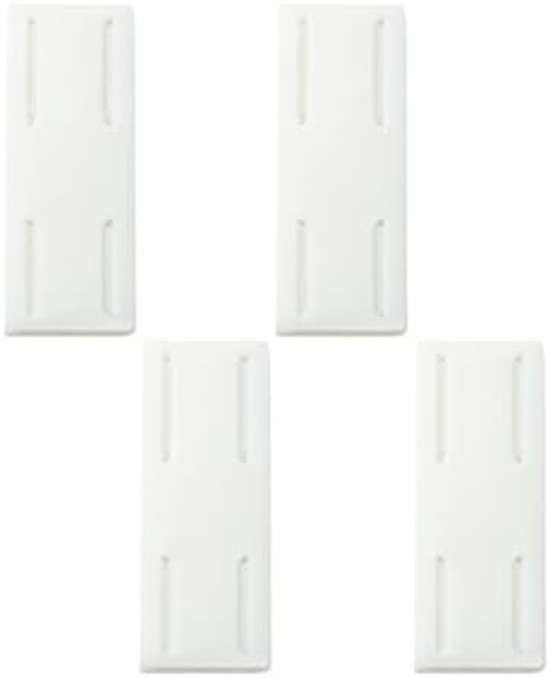 4 Pack Sticker Hanger Panel Self Adhesive Holder Socket Fixer Extension Cable Organizer Socket Power Strip Holder Pasting for Router, Remote Control image number 6