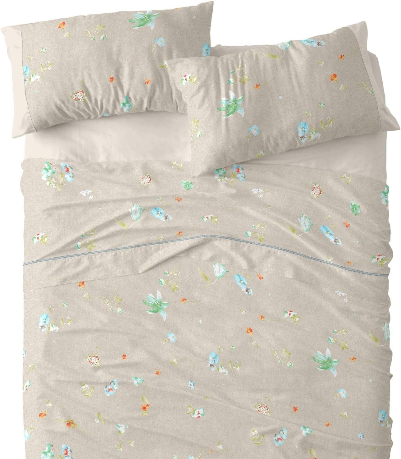 Burrito Blanco Ancho De 105 Duvet Cover Set Cotton Linen image number 1