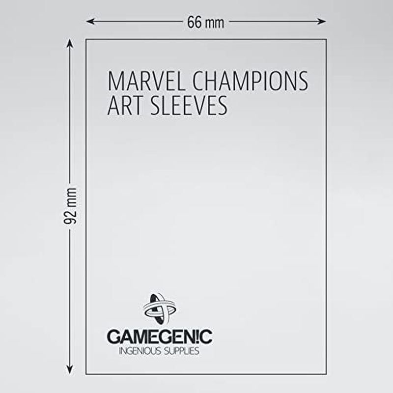 Gamegenic Asmodee North America Marvel Black Marvel Champions Art Sleeves image number 3