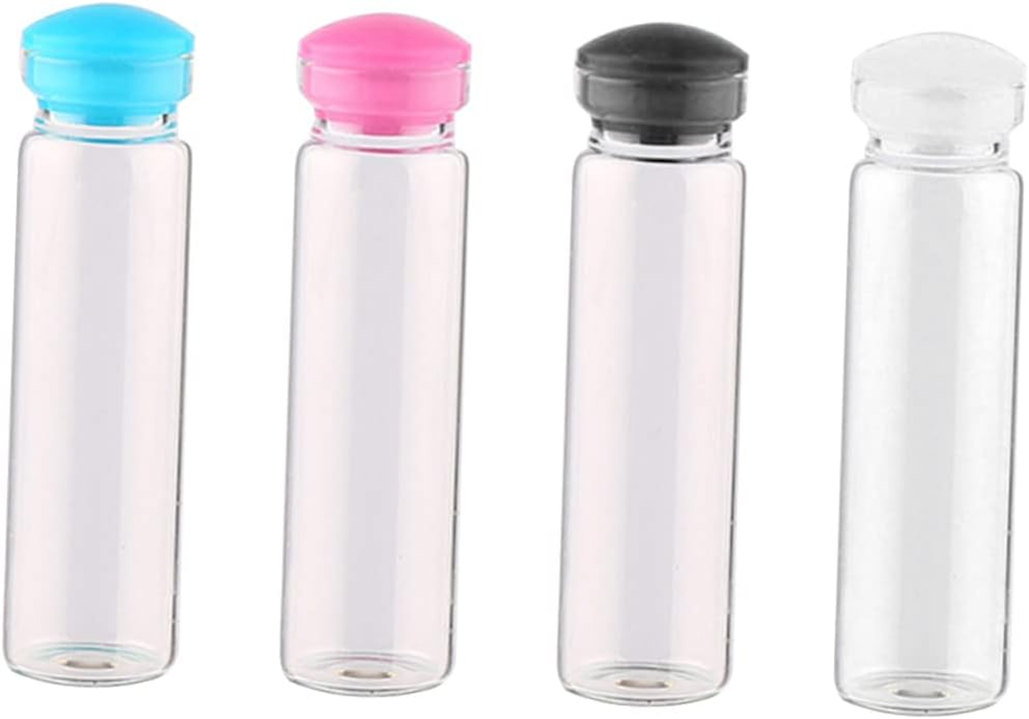 COHEALI 50Pcs Small Mini Glass Jars Decorative Bottles Corks for Diy Wish Perfume Decorative Projects image number 4