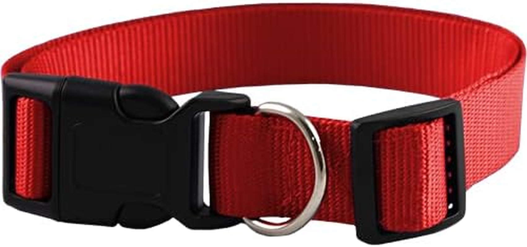 Furwear Basic Dog Collar Red - Medium, Strong and Durable Basic Dog Lead, Suitable for Smaller Breeds through to Larger Breeds of Dogs