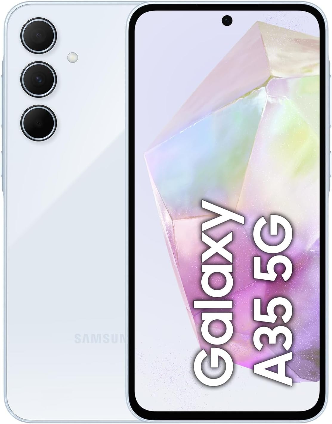 Samsung Galaxy A35 5G, Android Smartphone, 6GB RAM, 128GB Storage, 50MP Camera, Long Battery Life, Awesome Iceblue image number 6