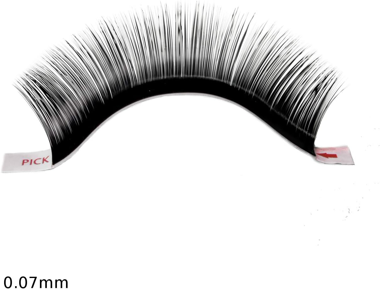 Hair2Heart 0.07 Thickness Volume D-Curl Silk Eyelash Extensions, Mix Length image number 1