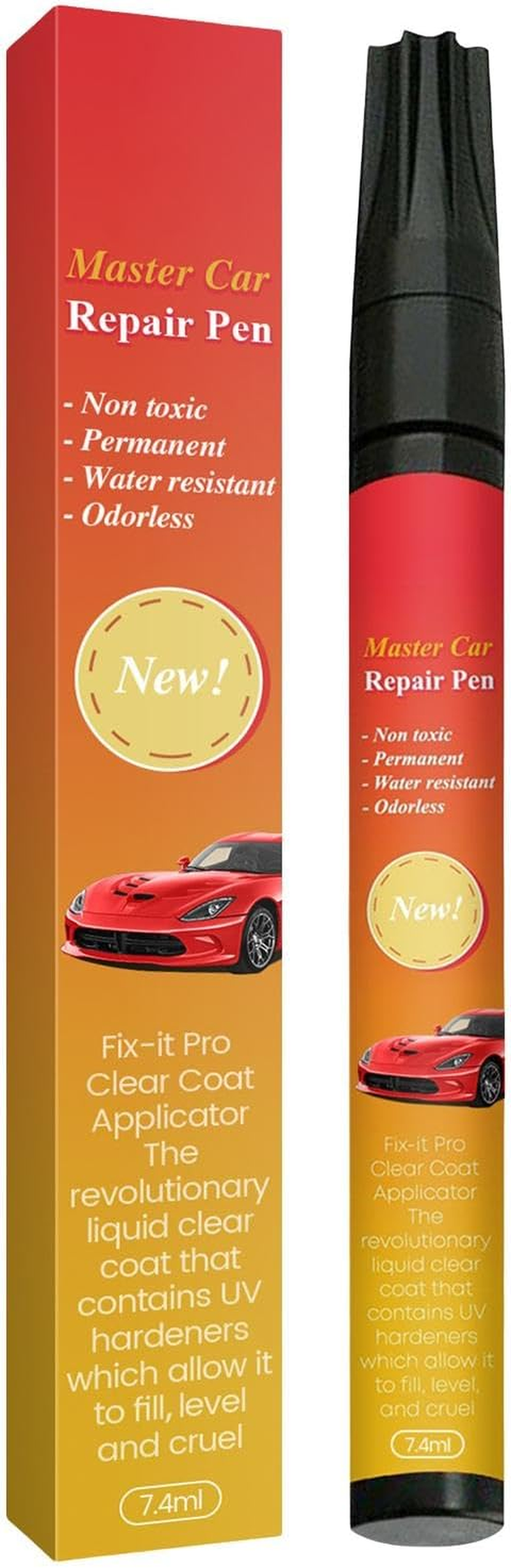 Auto Paint Repair Pen - 7.4Ml All Car Touchup Weatherproof Paint Pen | Automotive, Lasting, Quick Drying Repair Accessories for Deep Scratches image number 5
